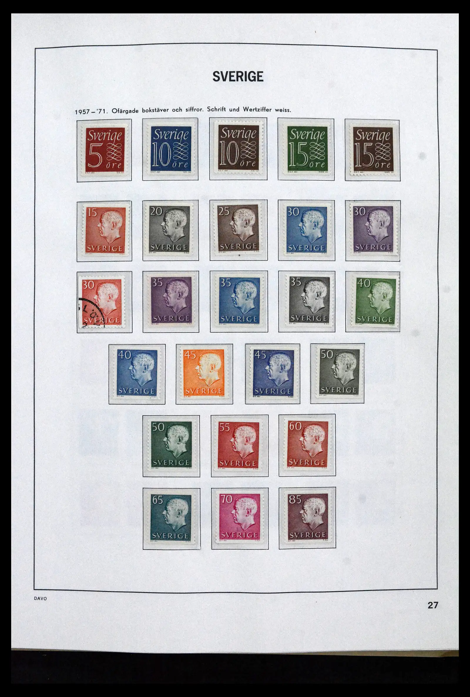 41946 0039 - Stamp collection 41946 Sweden 1855-1985.
