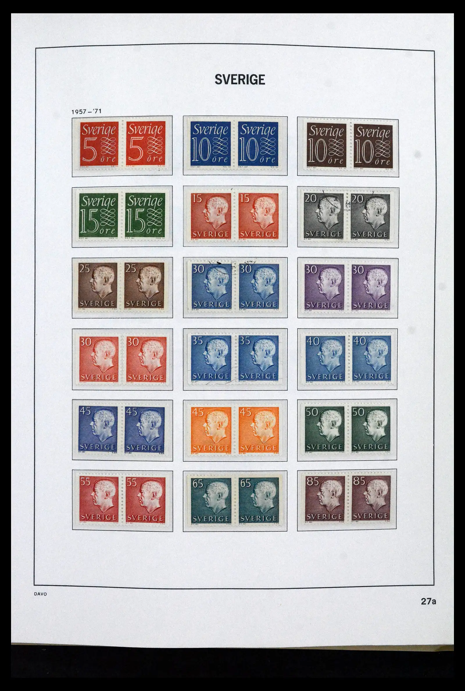 41946 0040 - Stamp collection 41946 Sweden 1855-1985.