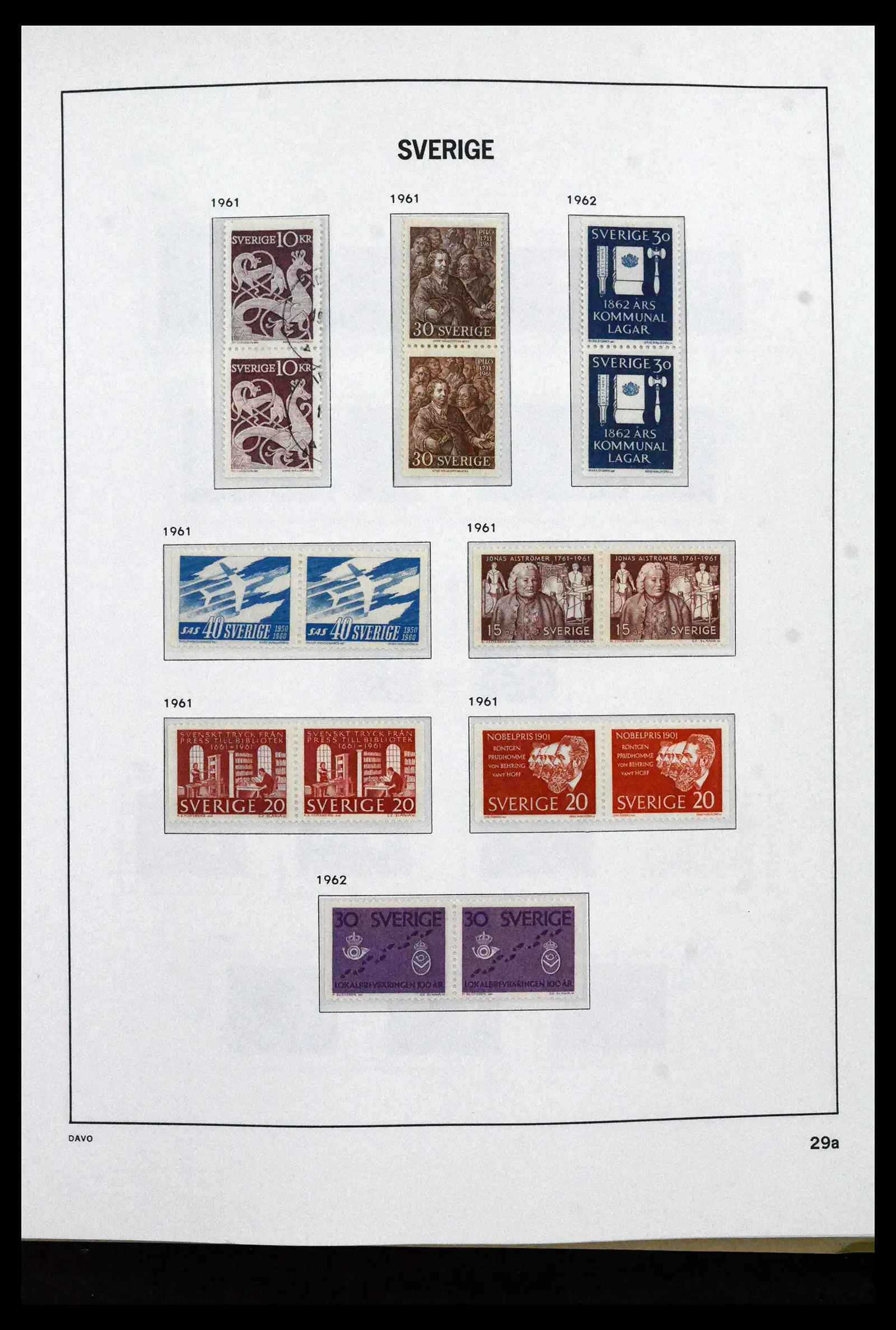 41946 0043 - Stamp collection 41946 Sweden 1855-1985.