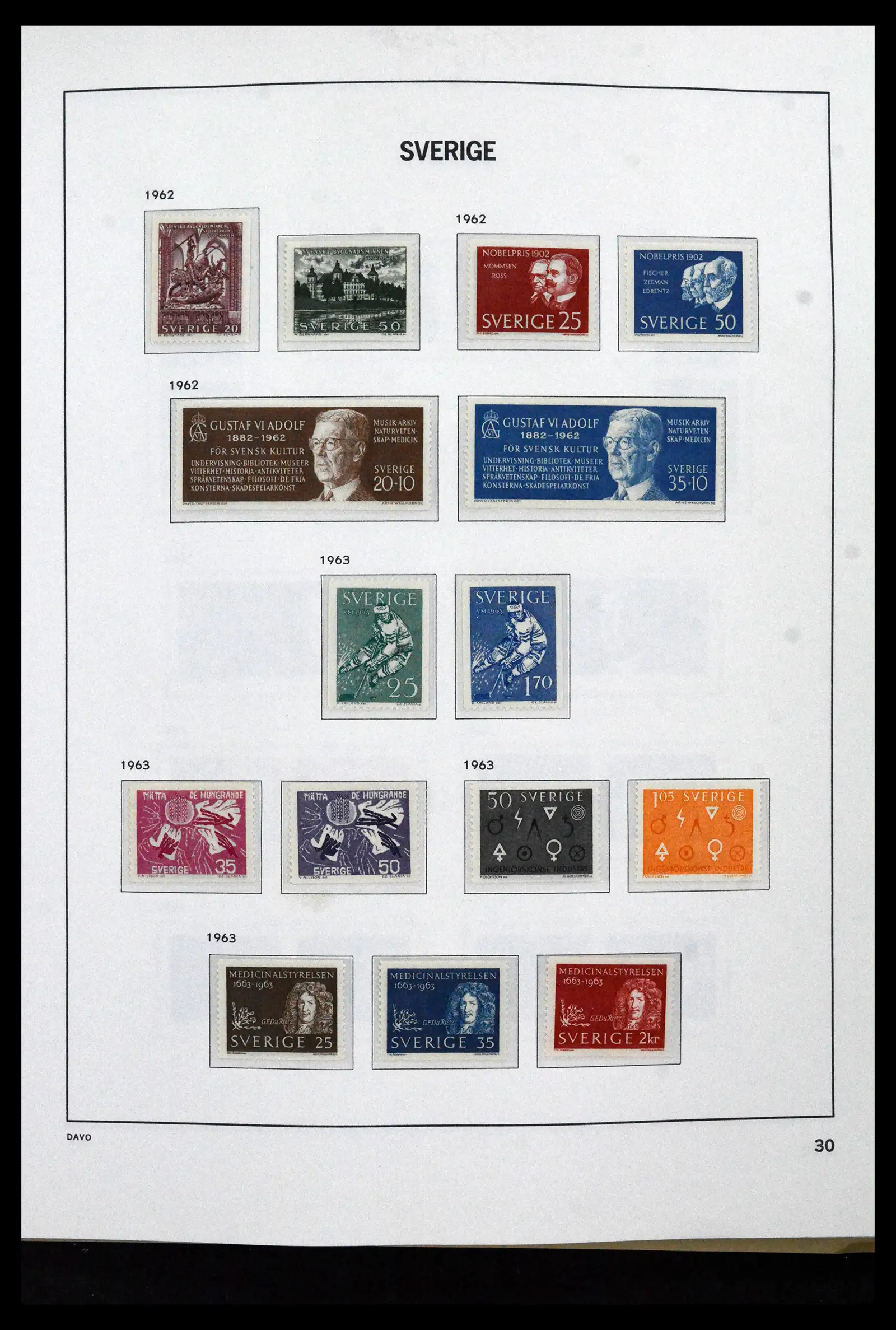 41946 0044 - Stamp collection 41946 Sweden 1855-1985.