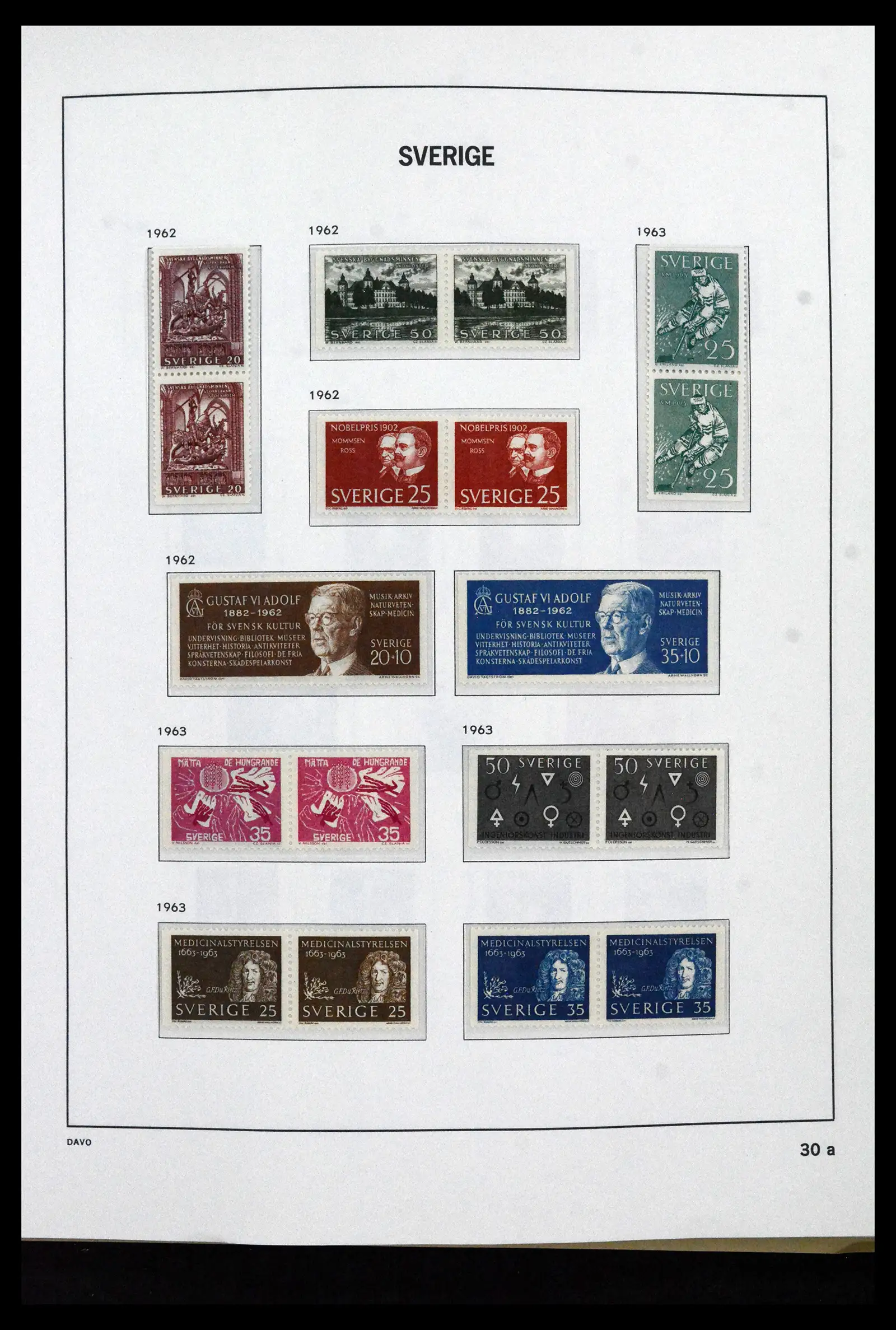 41946 0045 - Stamp collection 41946 Sweden 1855-1985.