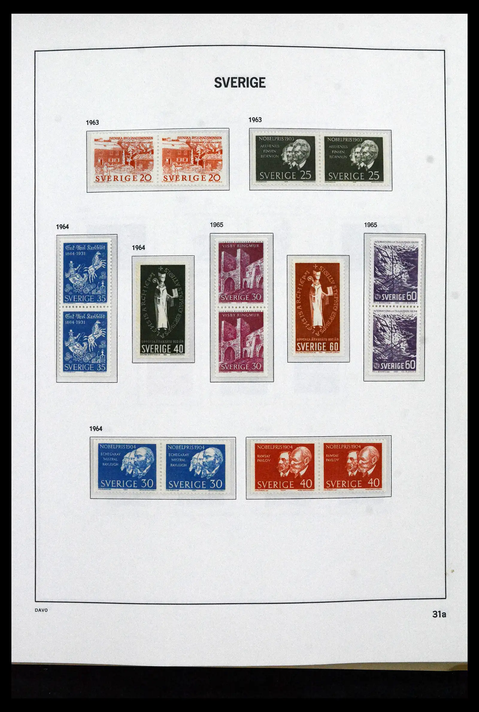 41946 0047 - Stamp collection 41946 Sweden 1855-1985.