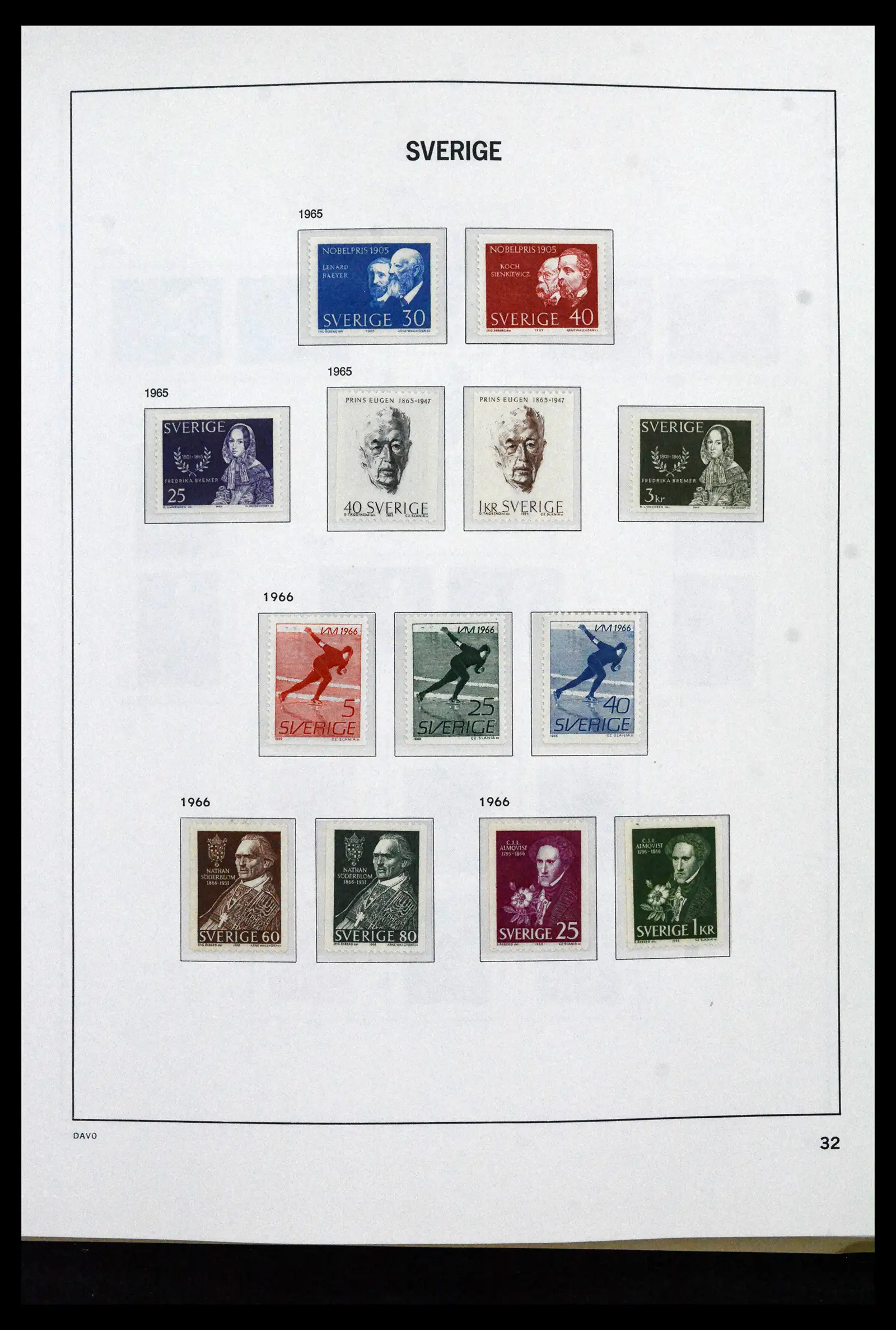 41946 0048 - Stamp collection 41946 Sweden 1855-1985.