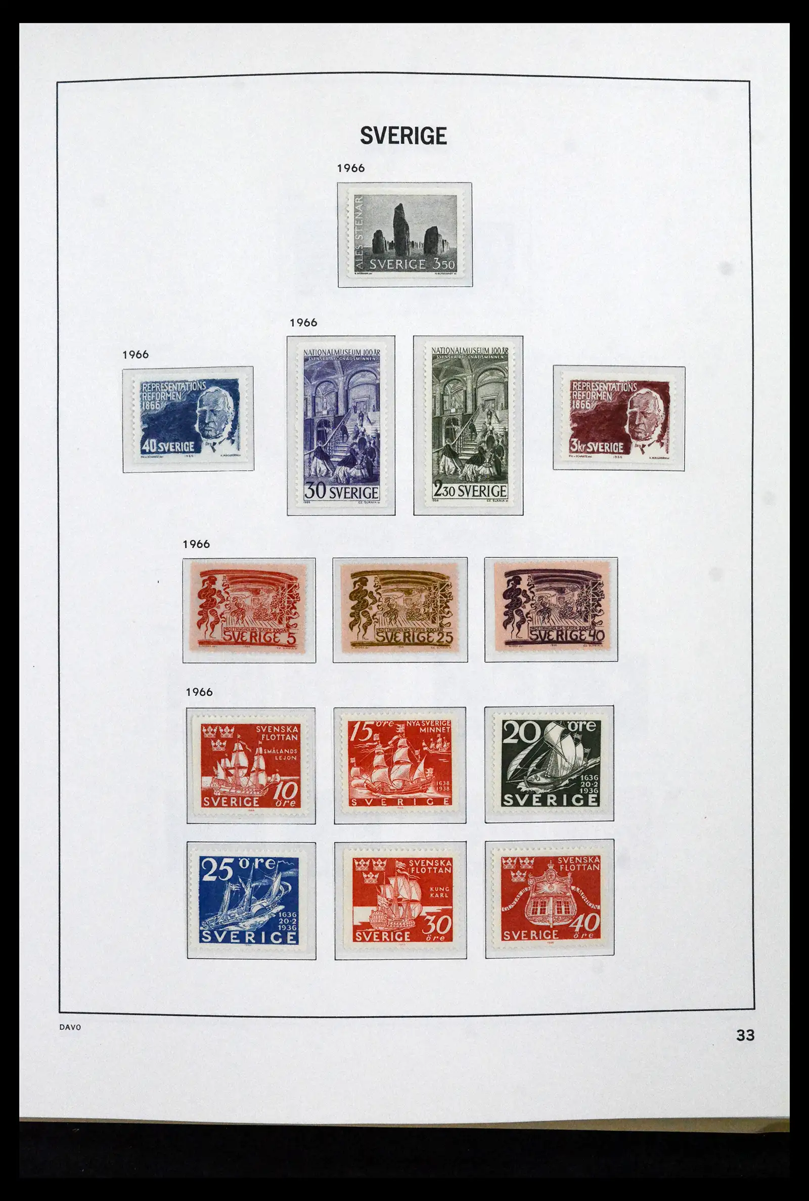 41946 0050 - Stamp collection 41946 Sweden 1855-1985.