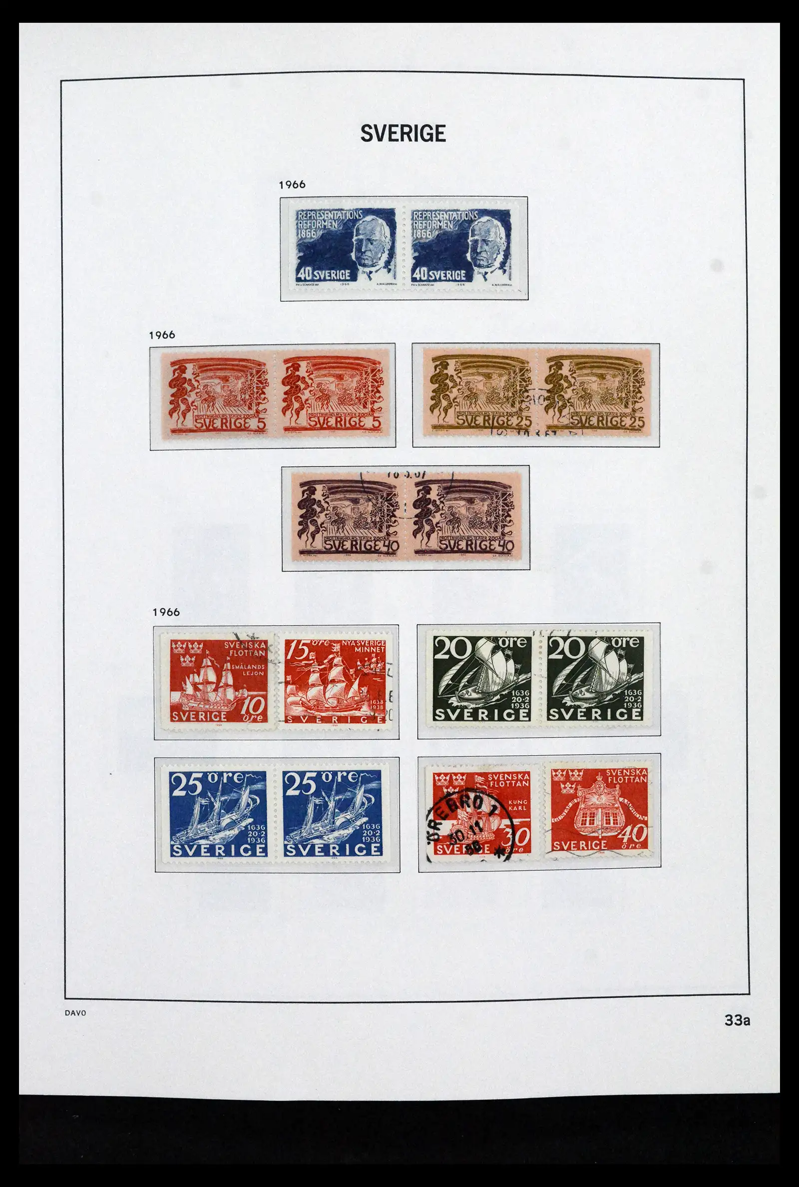 41946 0051 - Stamp collection 41946 Sweden 1855-1985.