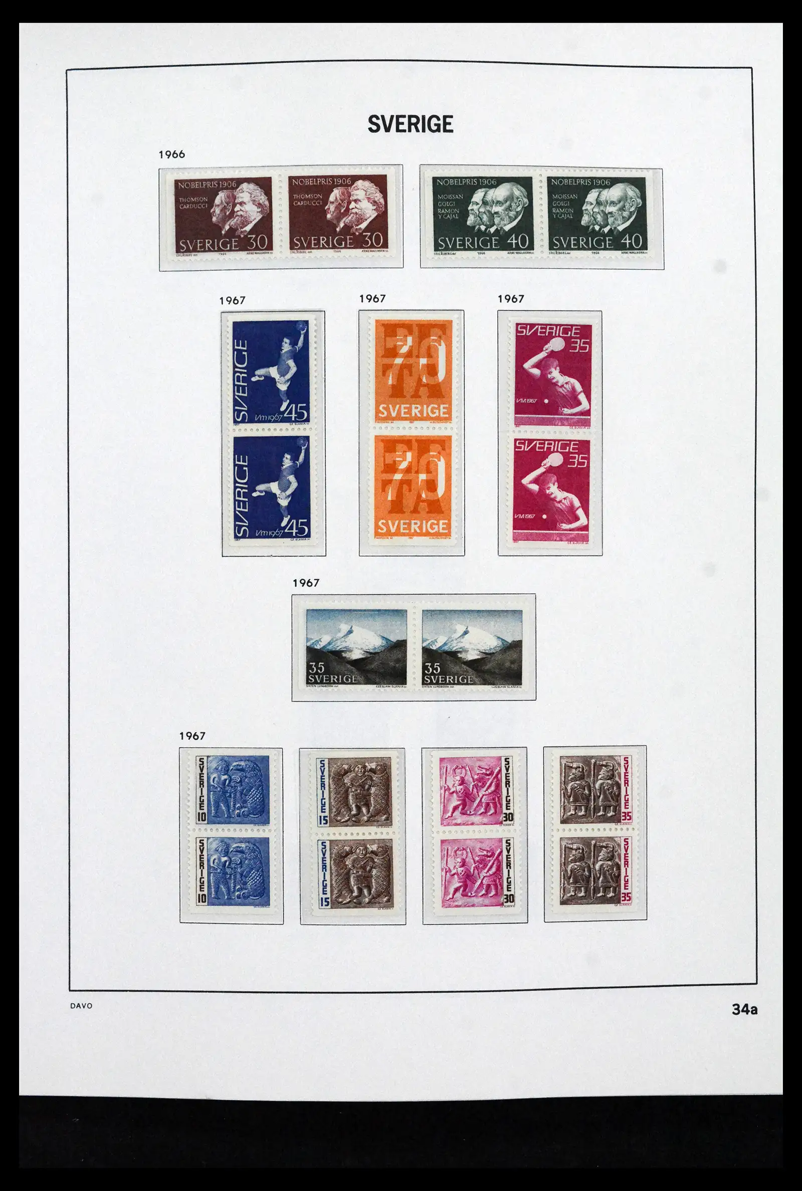 41946 0053 - Stamp collection 41946 Sweden 1855-1985.