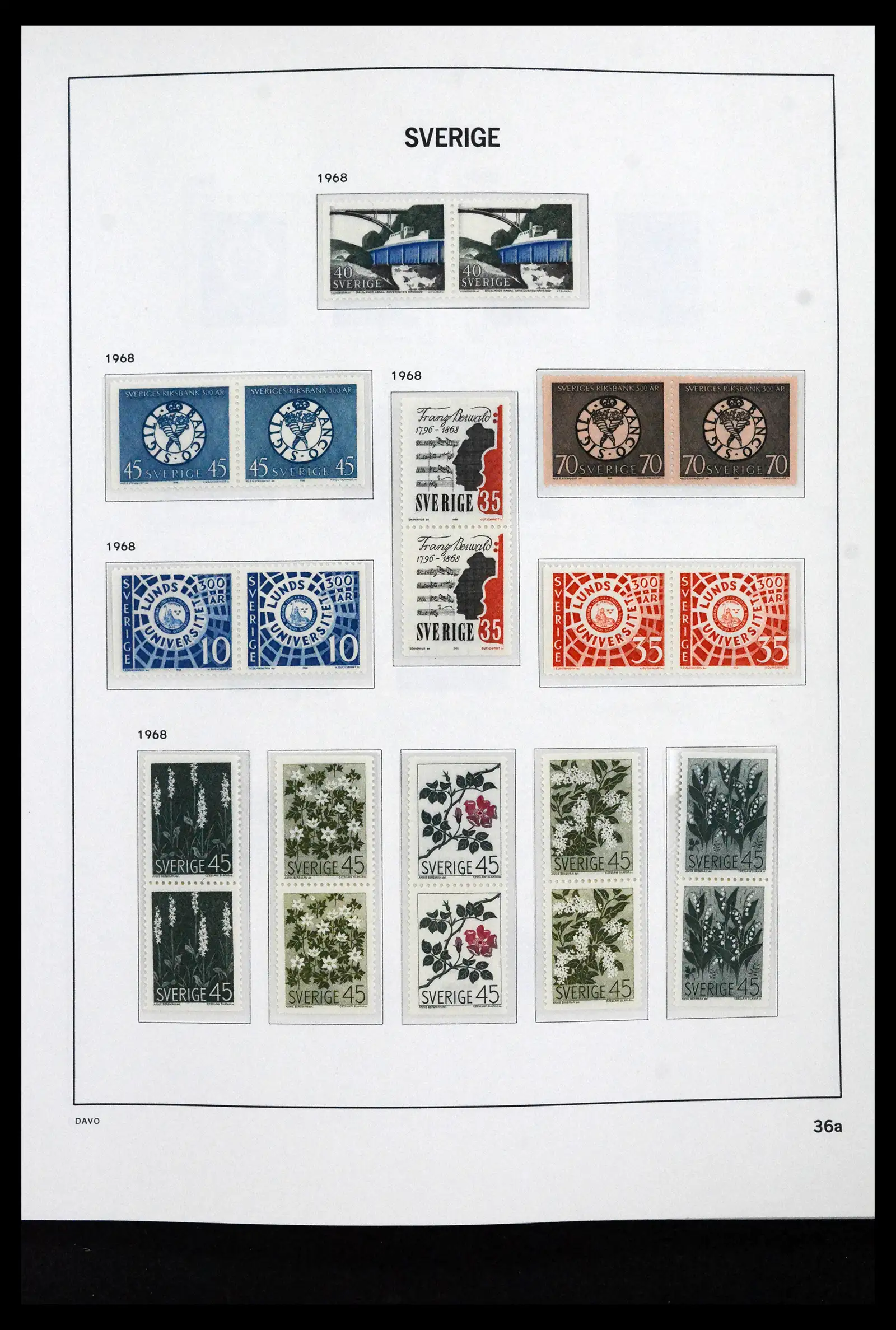41946 0057 - Stamp collection 41946 Sweden 1855-1985.