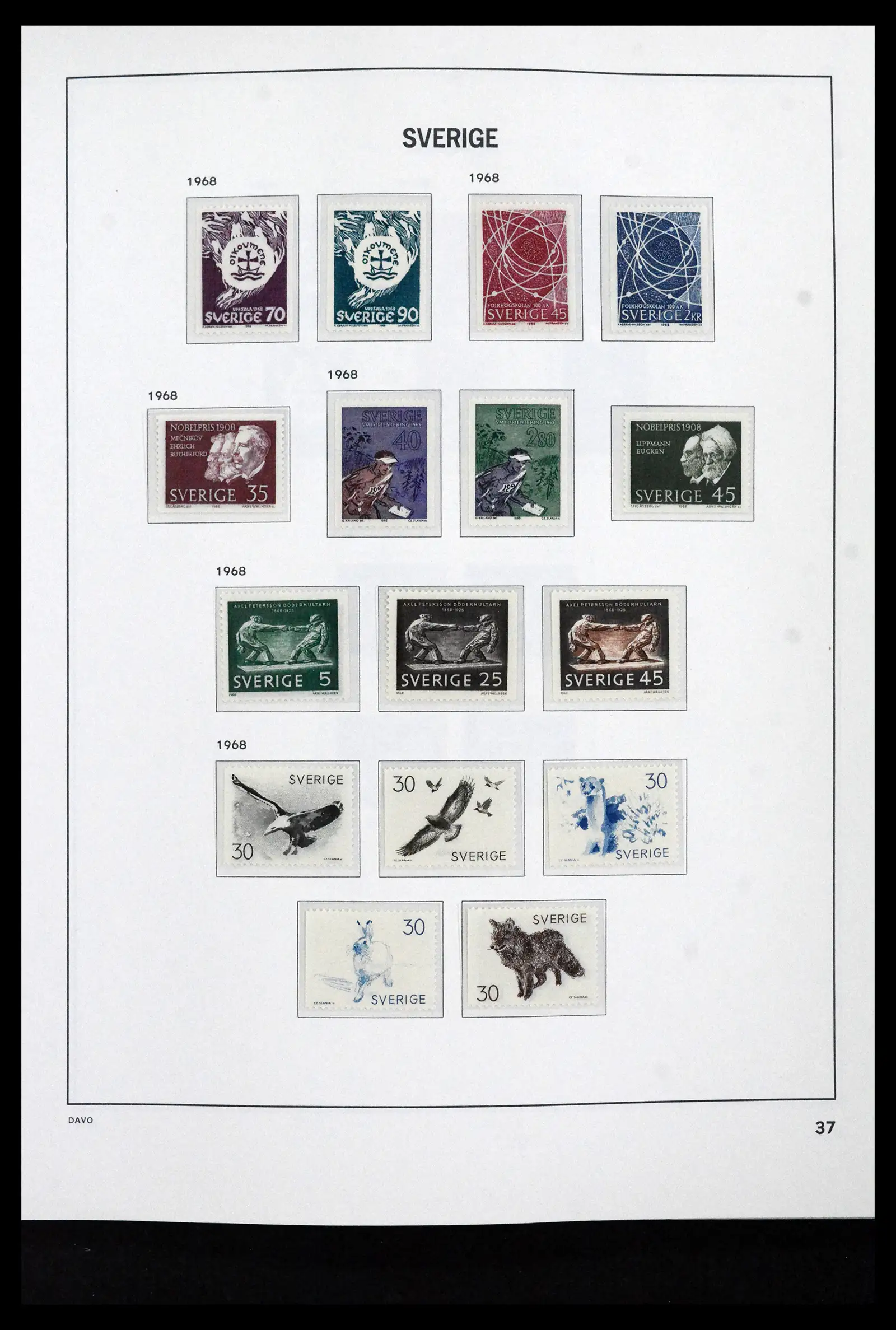 41946 0058 - Stamp collection 41946 Sweden 1855-1985.