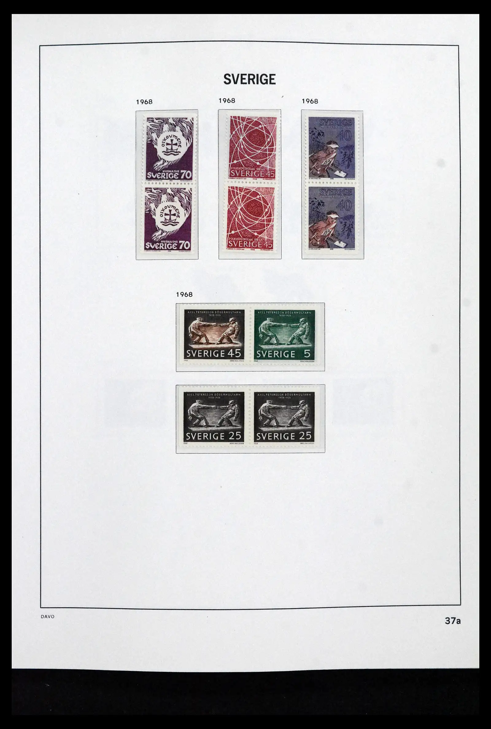 41946 0059 - Stamp collection 41946 Sweden 1855-1985.