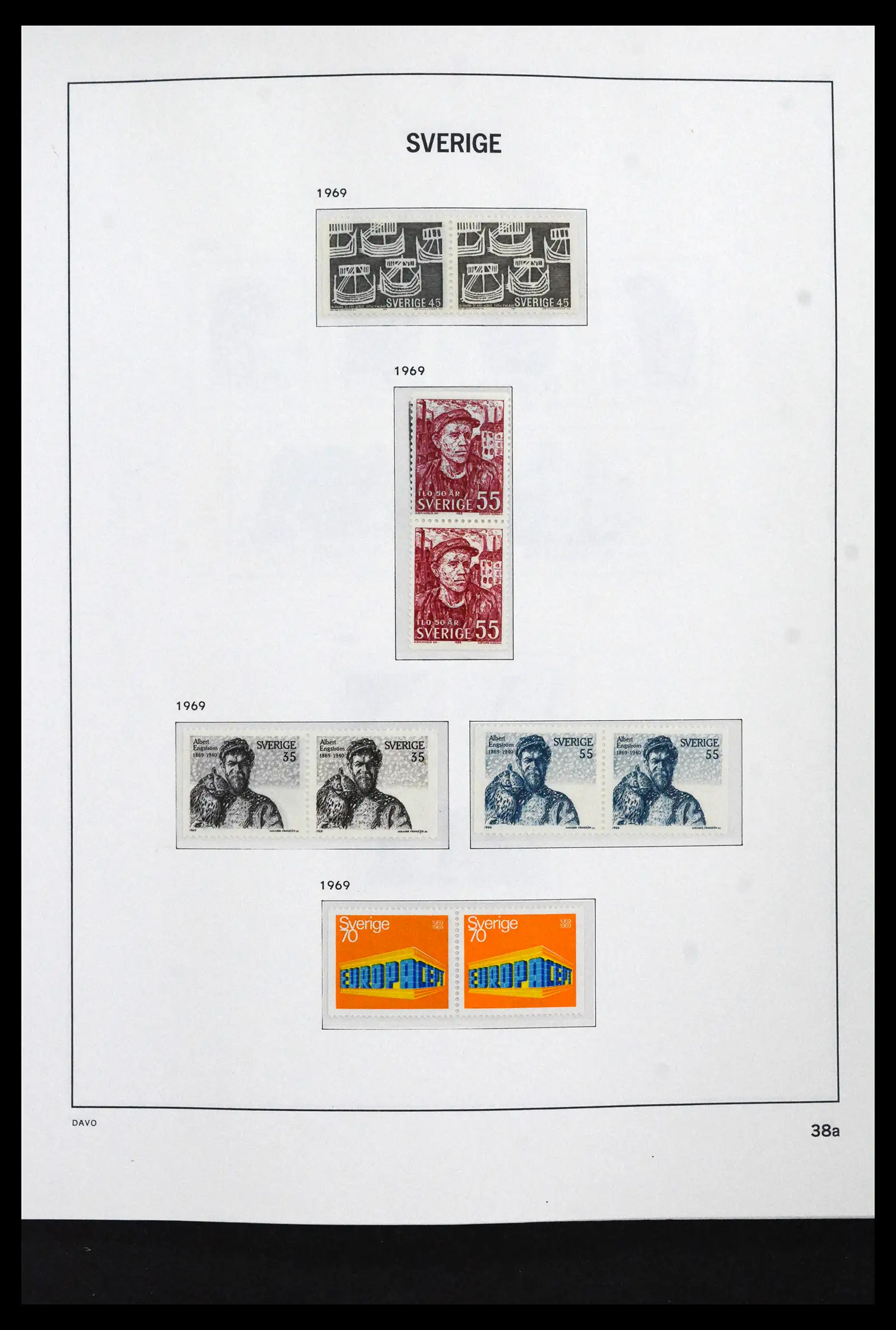 41946 0062 - Stamp collection 41946 Sweden 1855-1985.