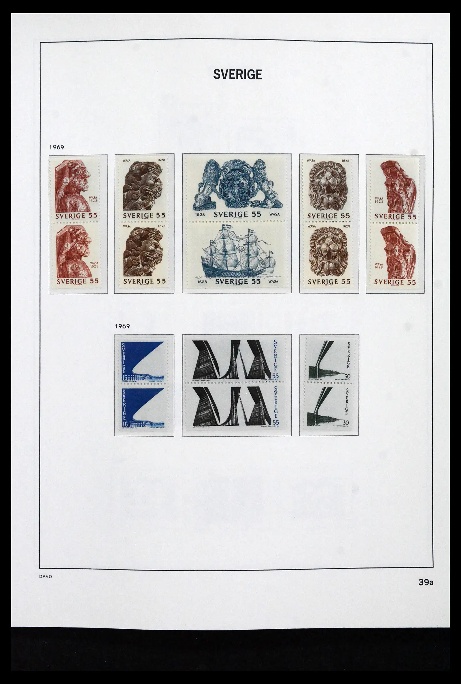 41946 0064 - Stamp collection 41946 Sweden 1855-1985.