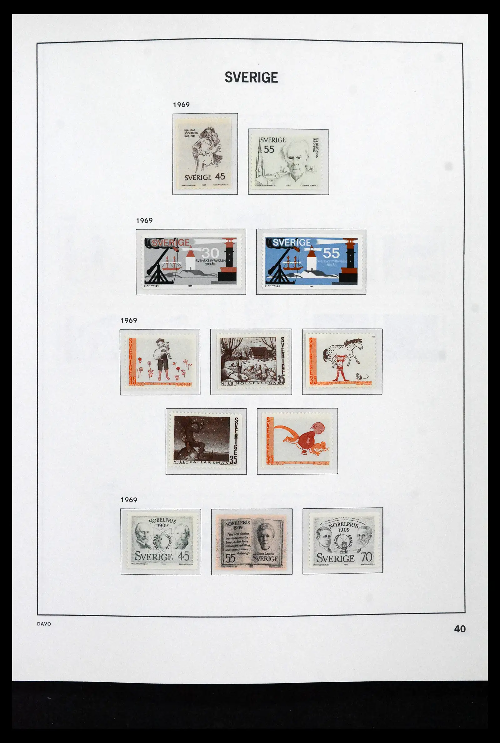 41946 0065 - Stamp collection 41946 Sweden 1855-1985.