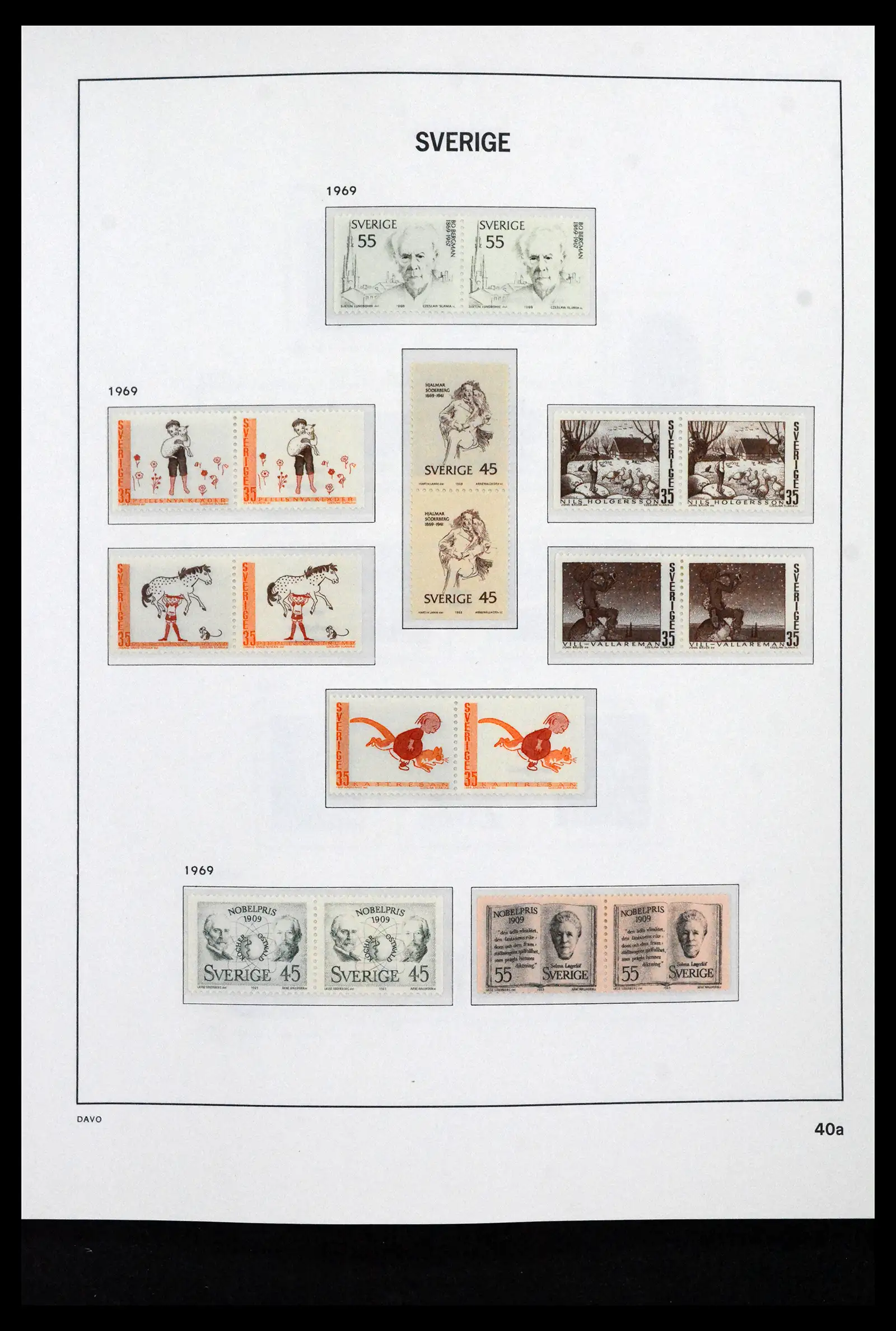 41946 0066 - Stamp collection 41946 Sweden 1855-1985.