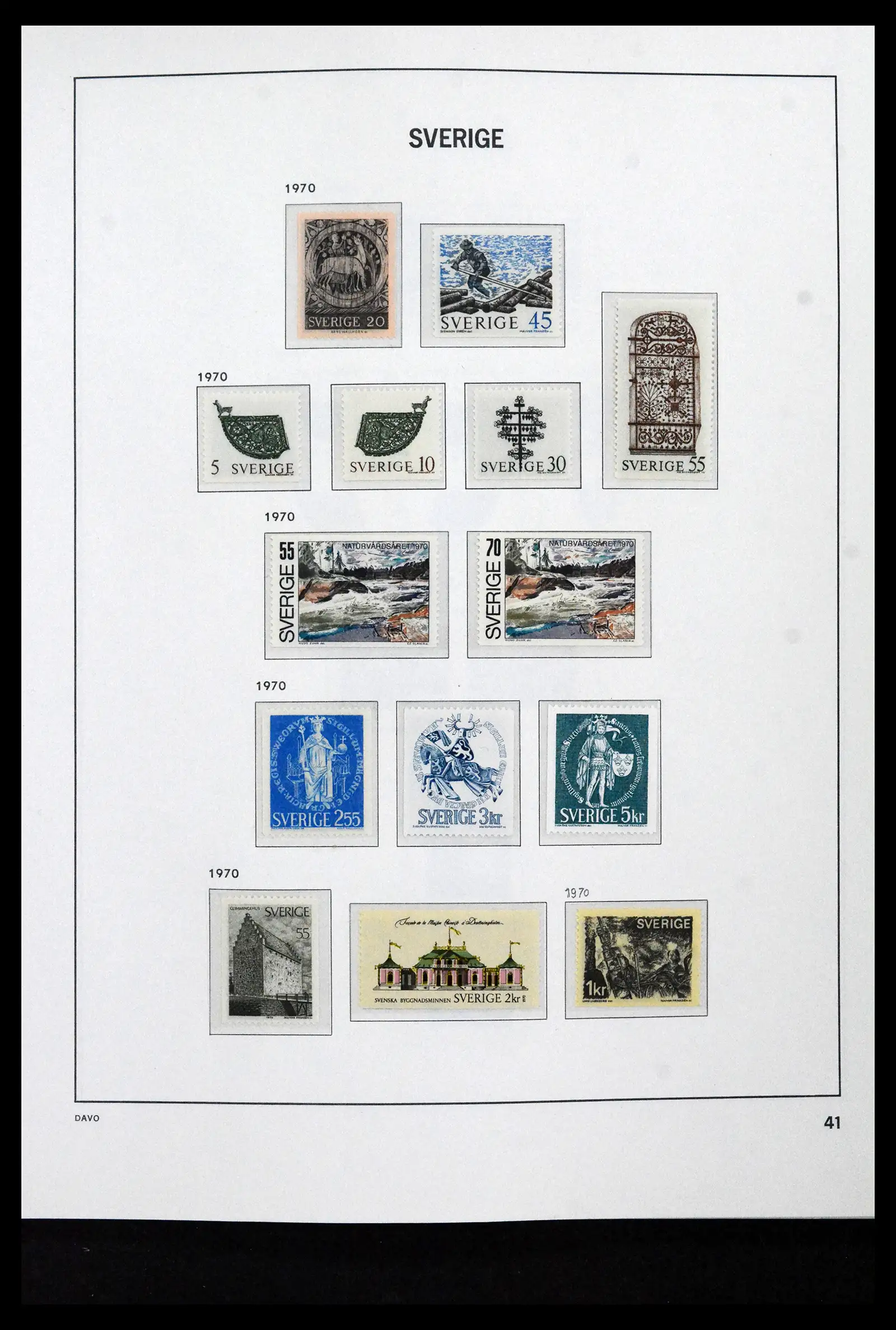 41946 0067 - Stamp collection 41946 Sweden 1855-1985.