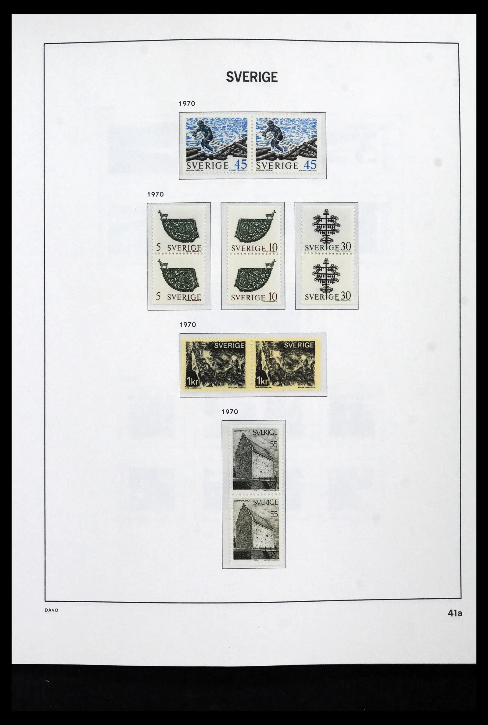 41946 0068 - Stamp collection 41946 Sweden 1855-1985.