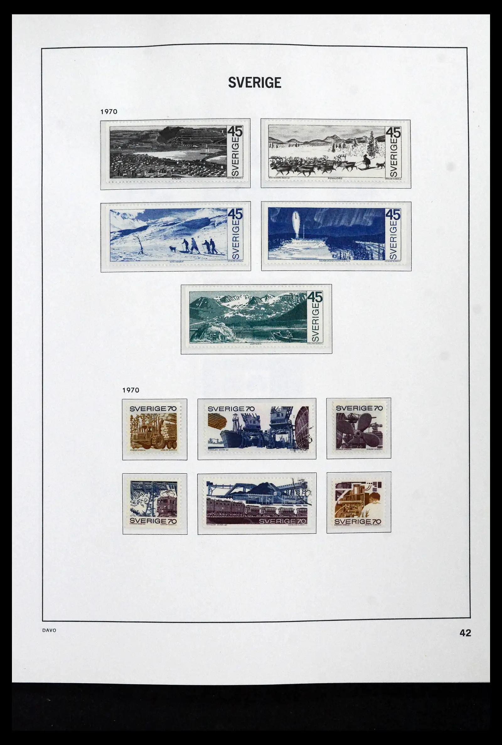 41946 0069 - Stamp collection 41946 Sweden 1855-1985.