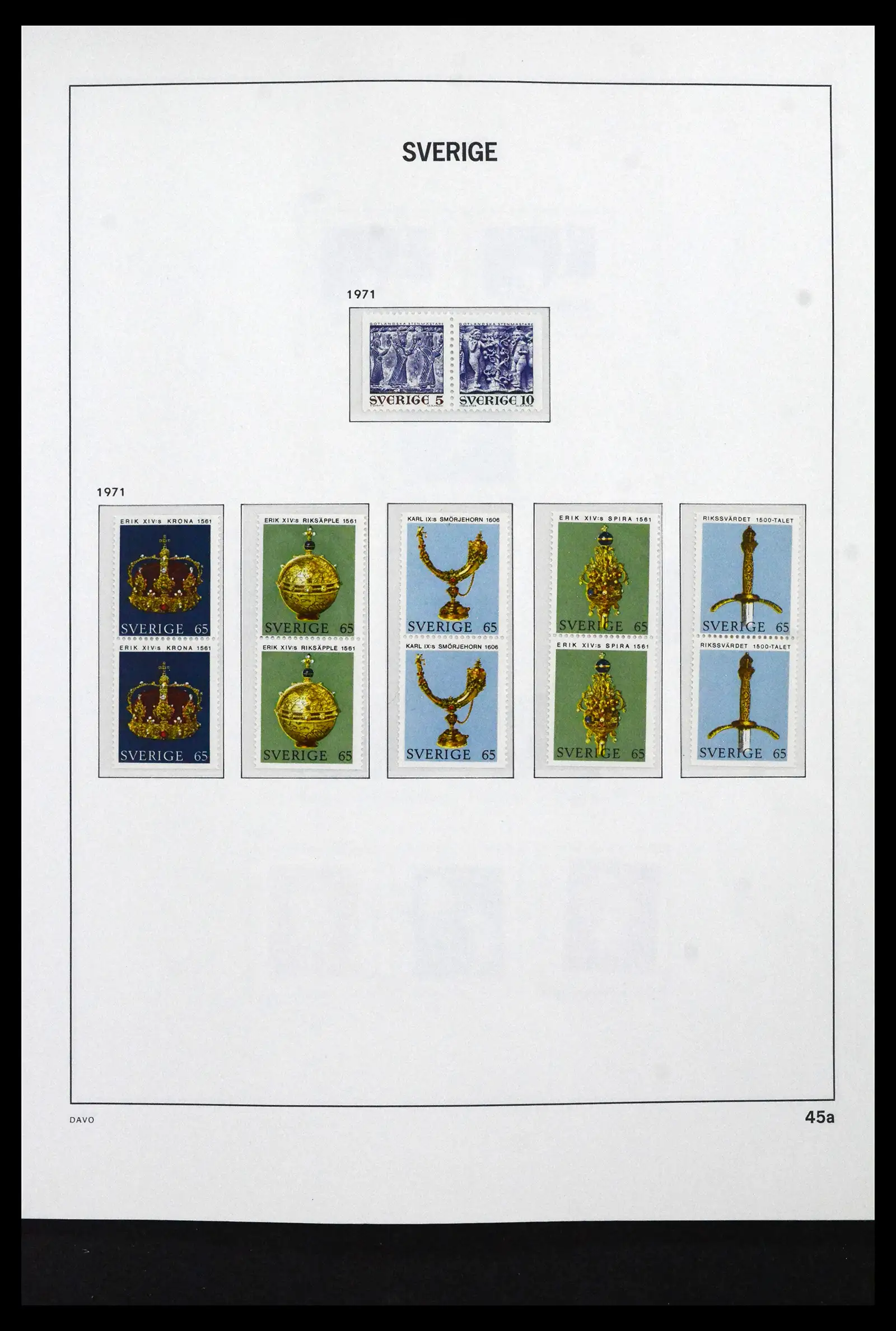 41946 0076 - Stamp collection 41946 Sweden 1855-1985.