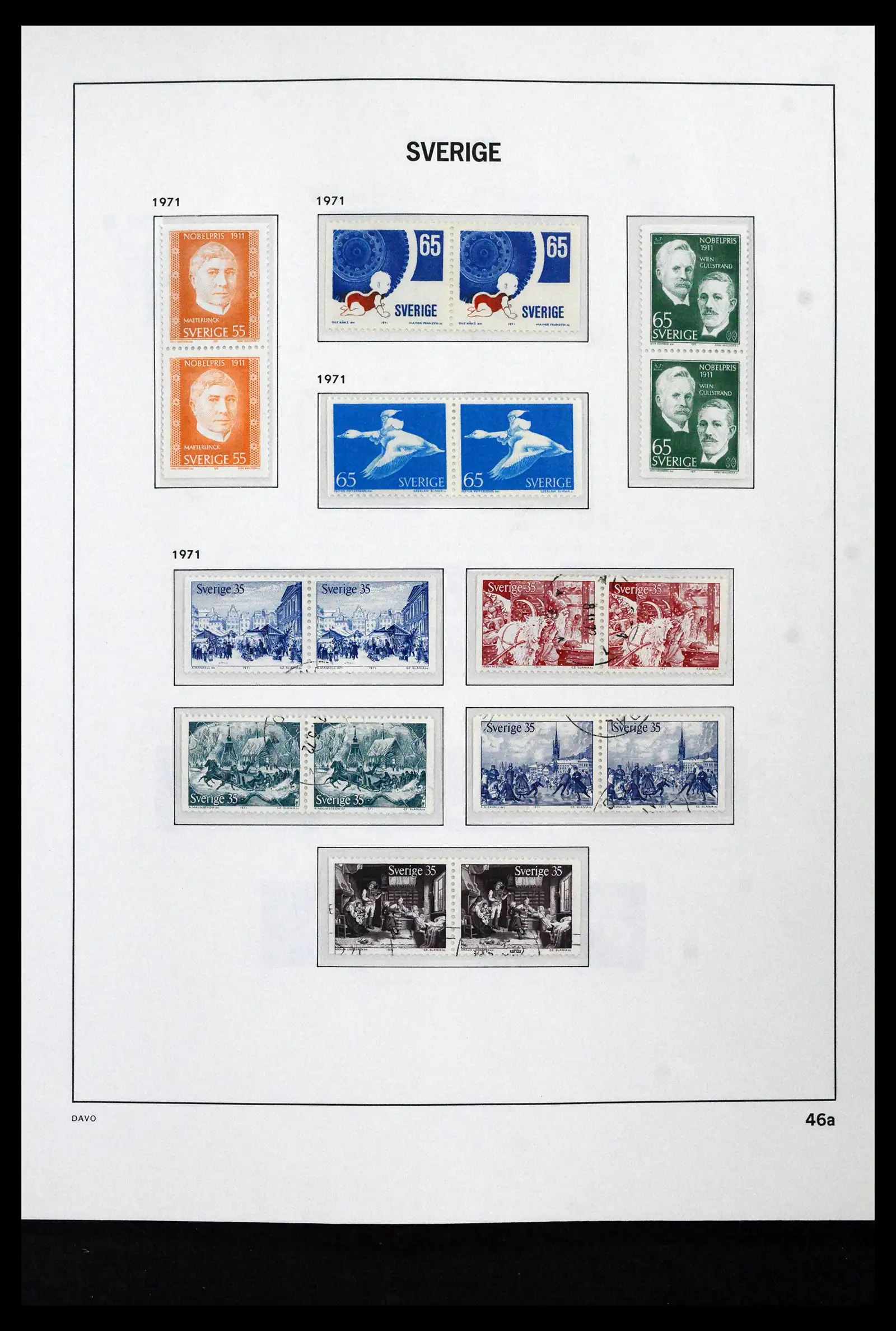 41946 0078 - Stamp collection 41946 Sweden 1855-1985.
