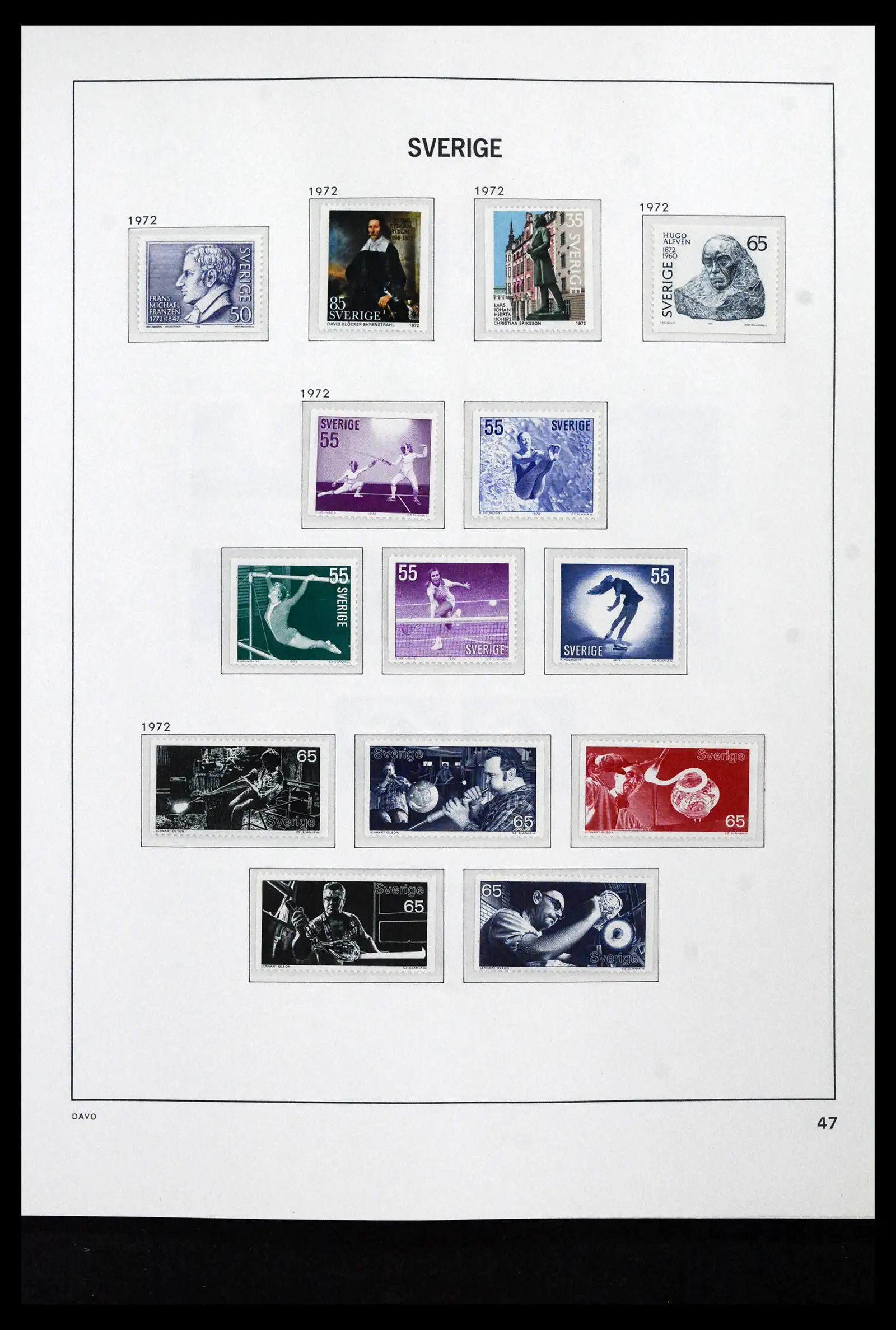 41946 0079 - Stamp collection 41946 Sweden 1855-1985.