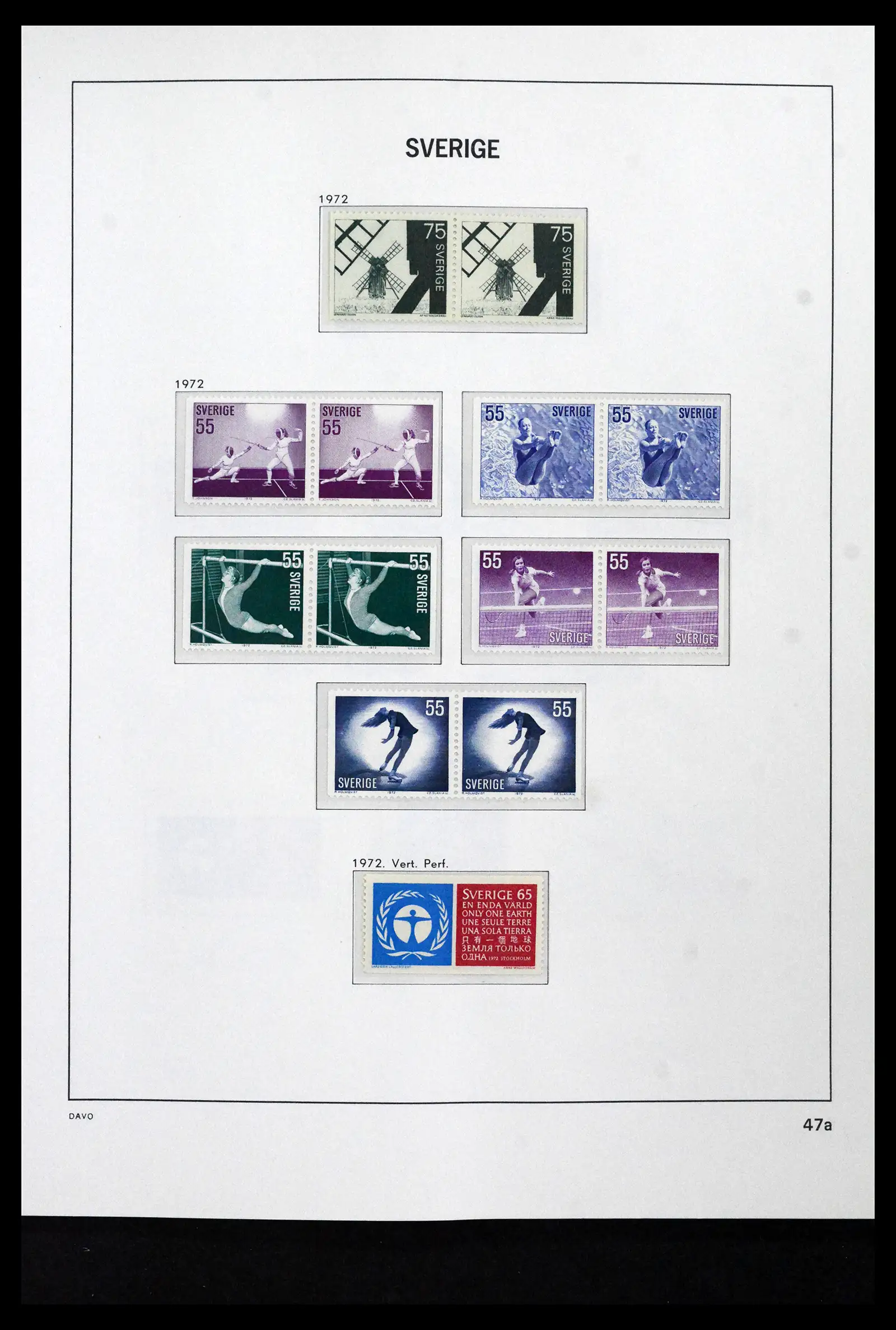 41946 0080 - Stamp collection 41946 Sweden 1855-1985.