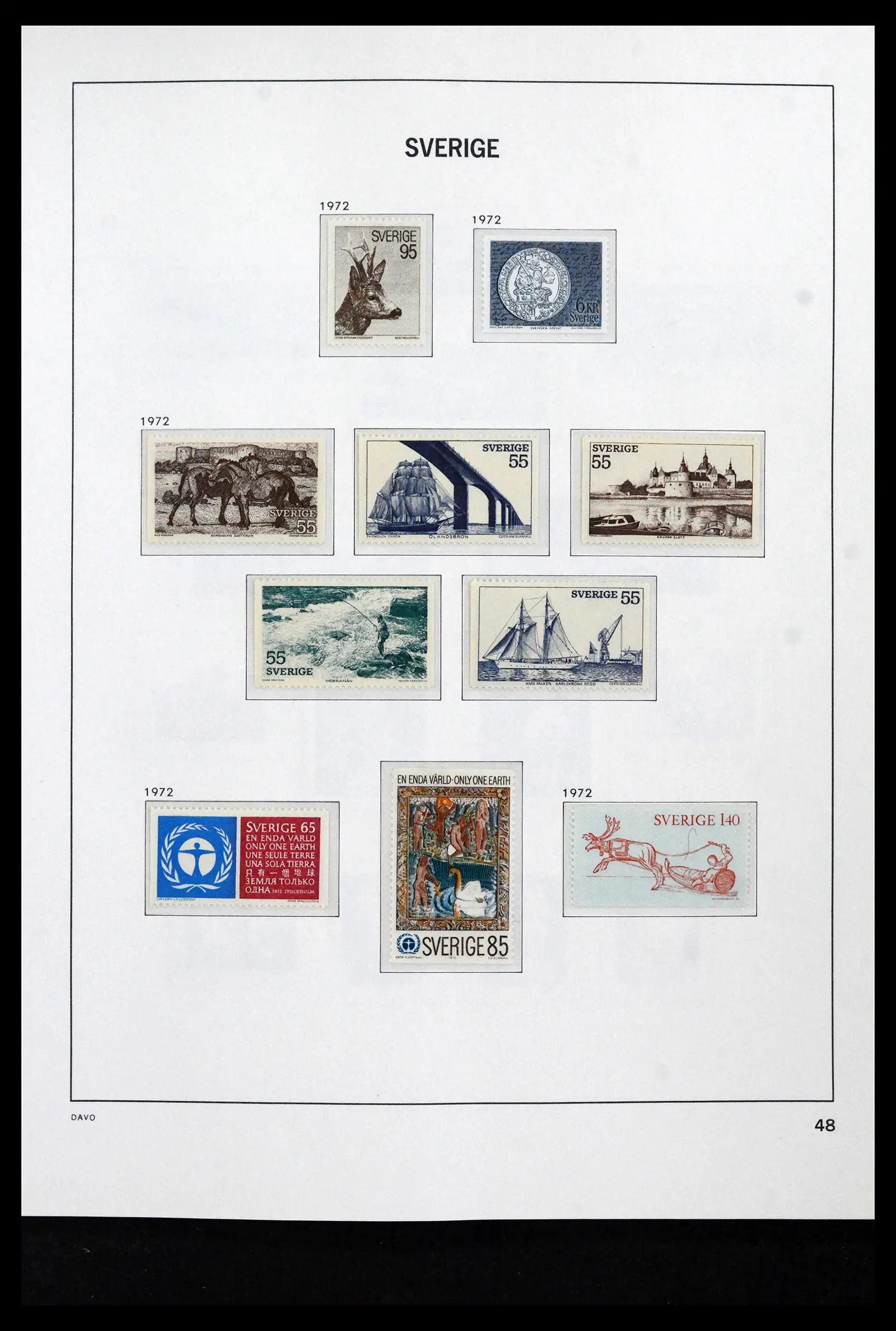 41946 0081 - Stamp collection 41946 Sweden 1855-1985.