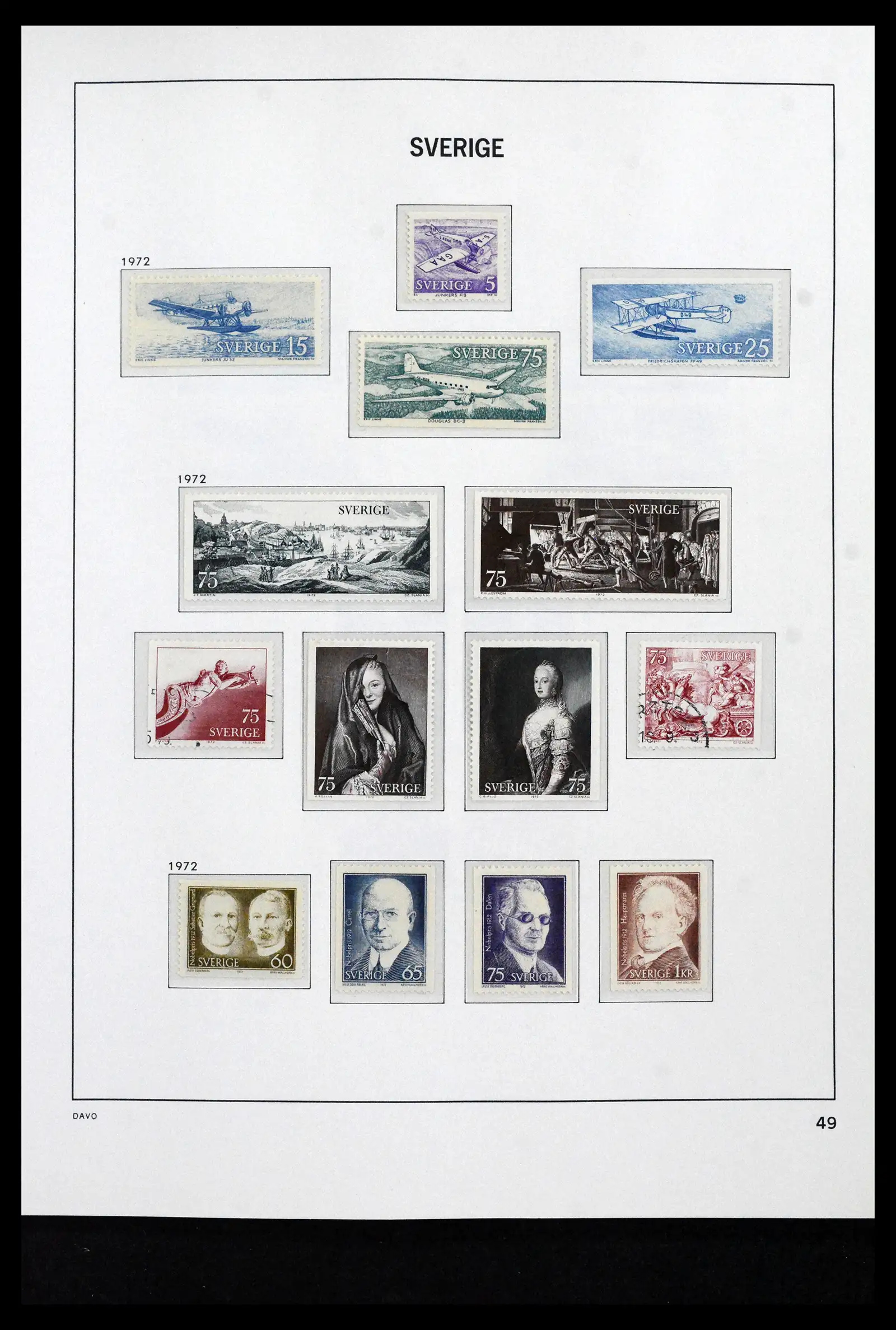 41946 0082 - Stamp collection 41946 Sweden 1855-1985.