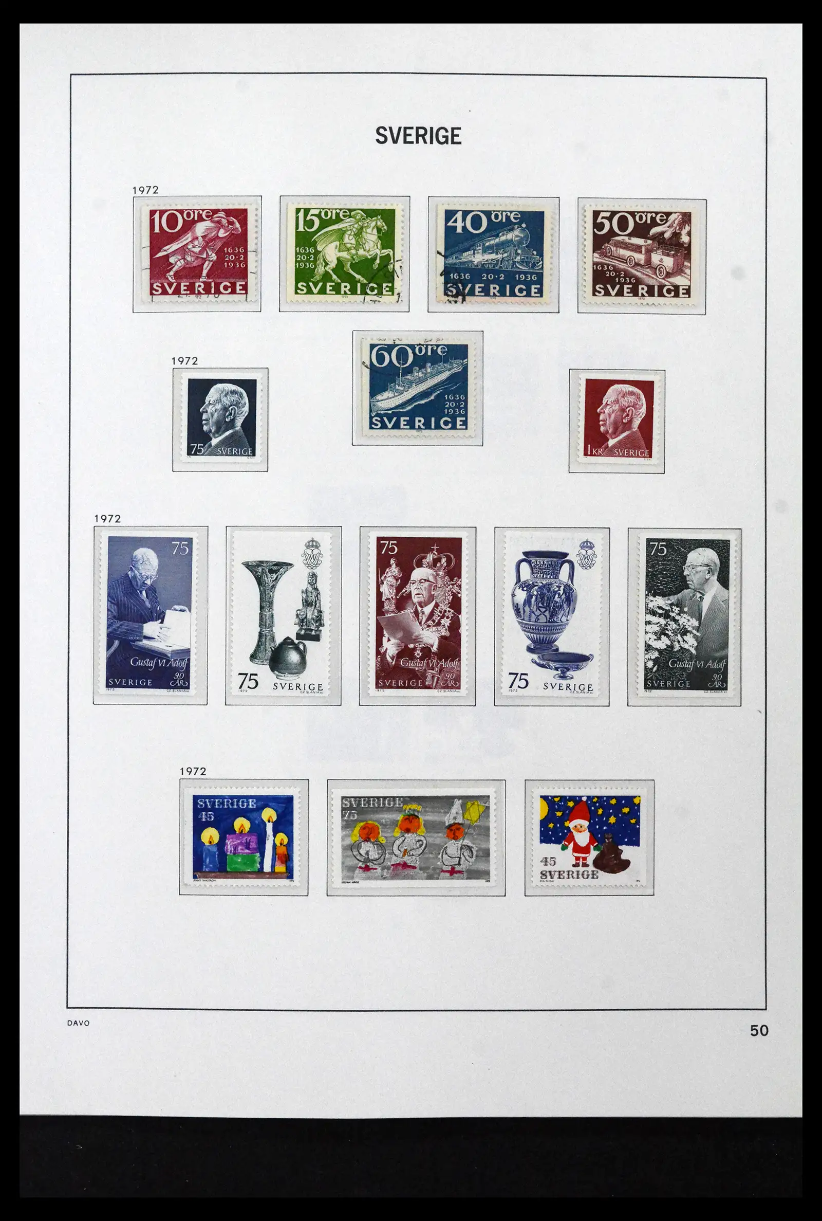41946 0084 - Stamp collection 41946 Sweden 1855-1985.