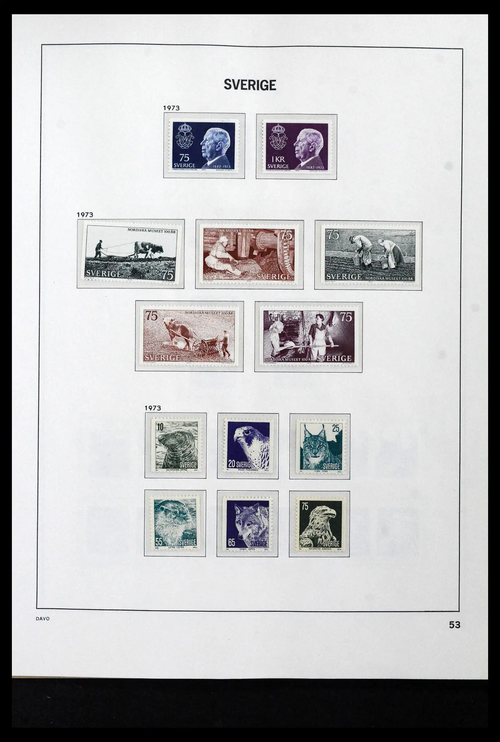 41946 0088 - Stamp collection 41946 Sweden 1855-1985.