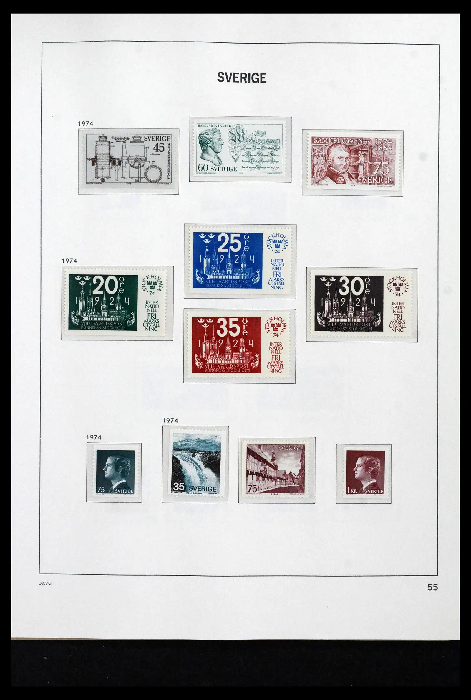 41946 0091 - Stamp collection 41946 Sweden 1855-1985.