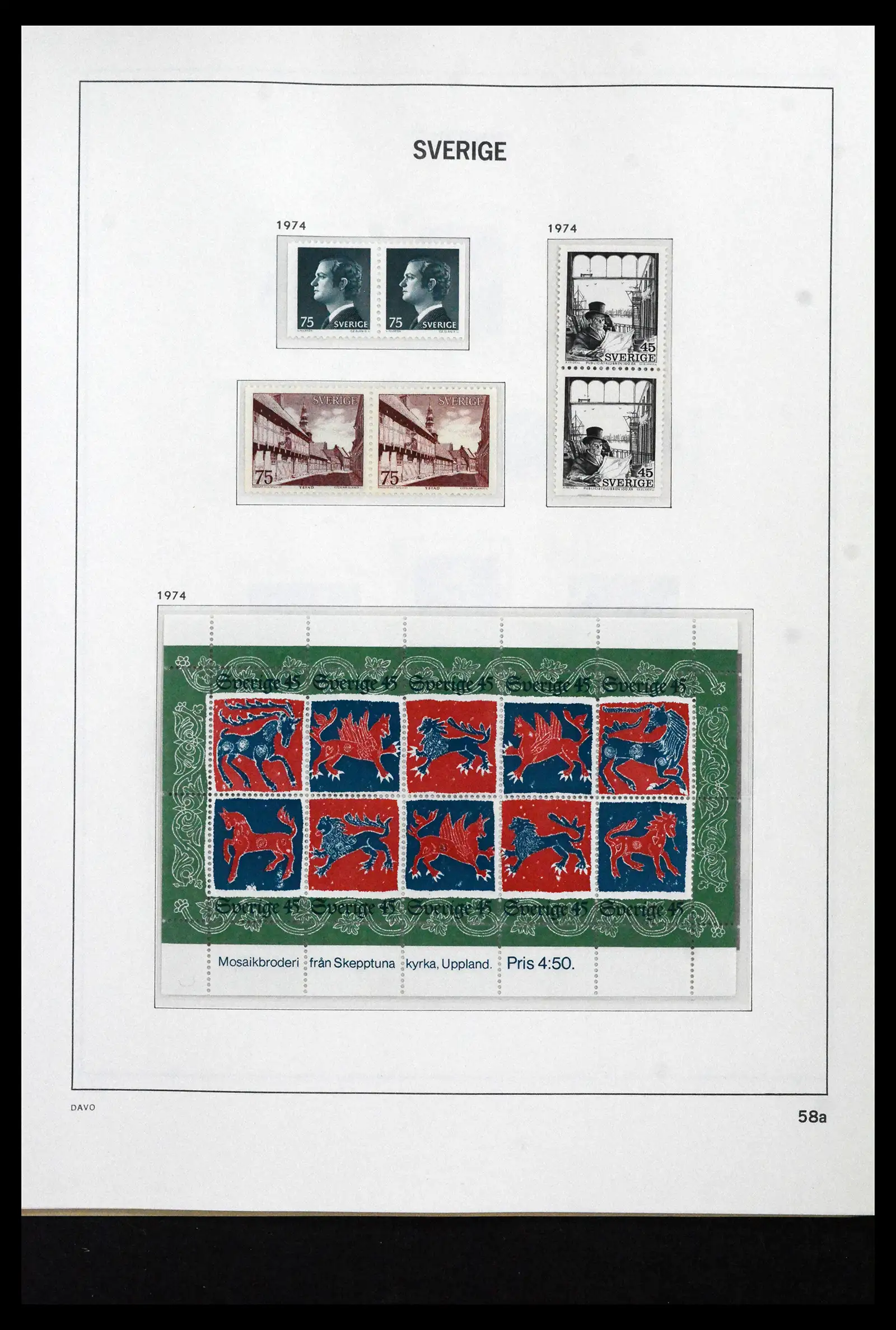41946 0095 - Stamp collection 41946 Sweden 1855-1985.