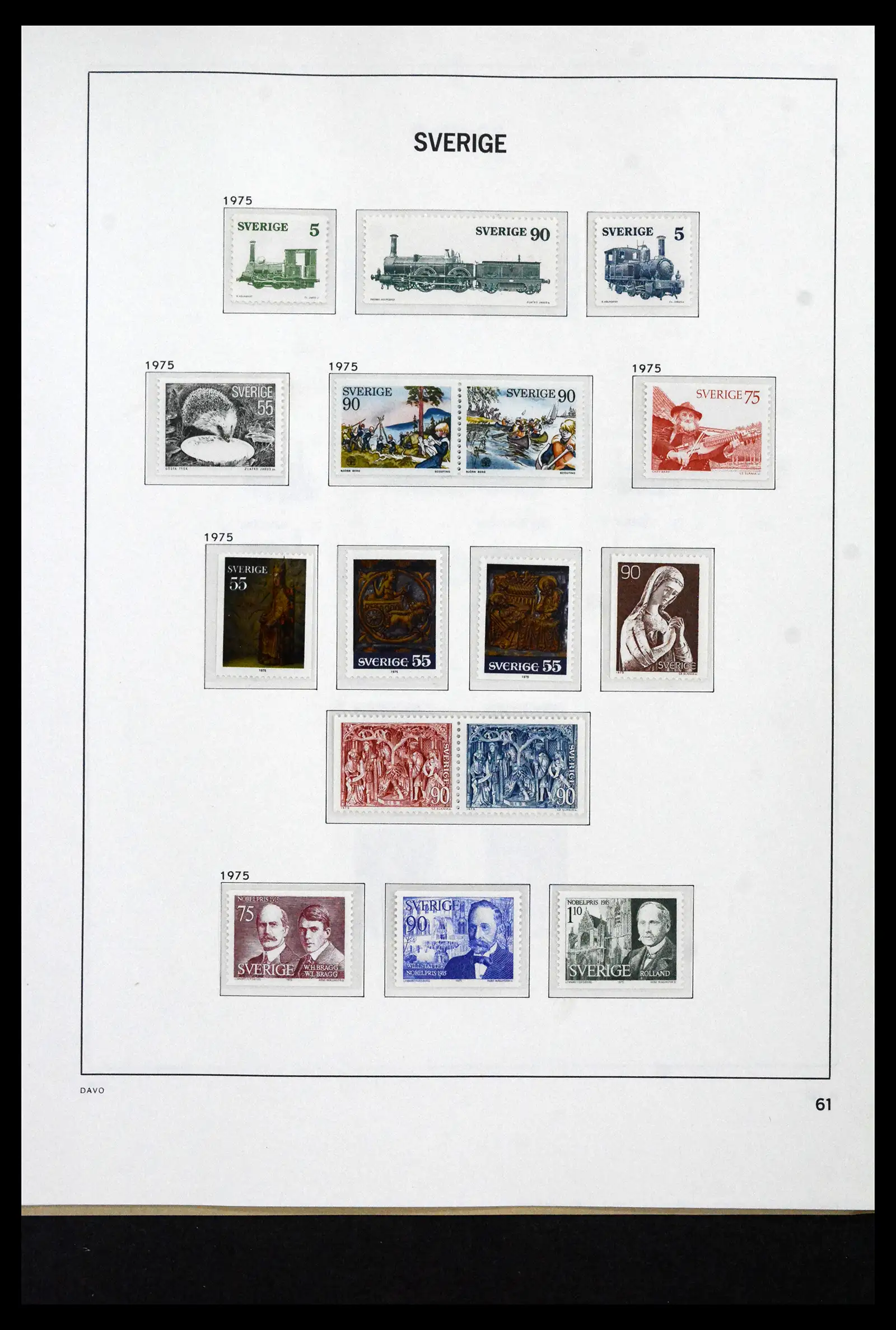 41946 0099 - Stamp collection 41946 Sweden 1855-1985.