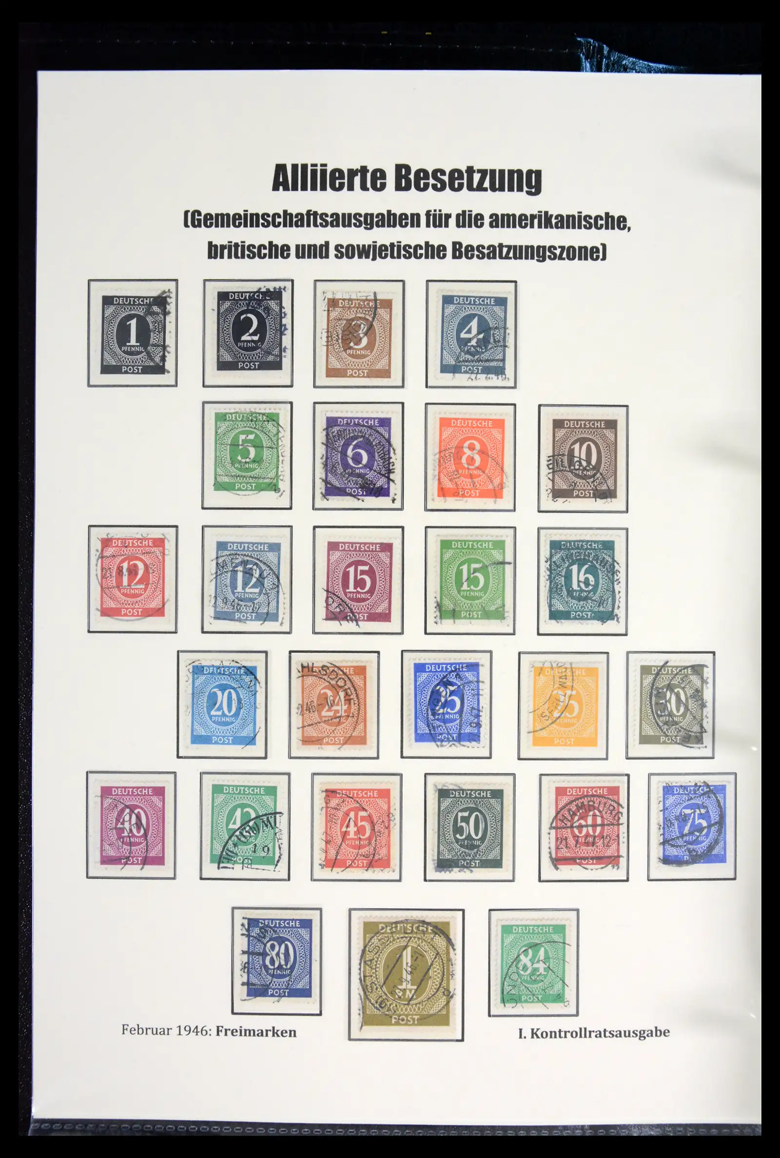 41968 0002 - Stamp collection 41968 German Zones 1945-1949.