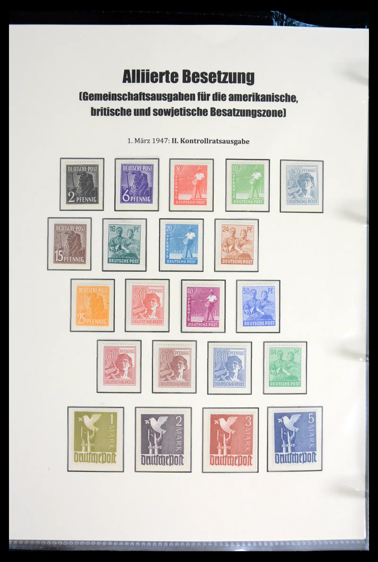 41968 0007 - Stamp collection 41968 German Zones 1945-1949.
