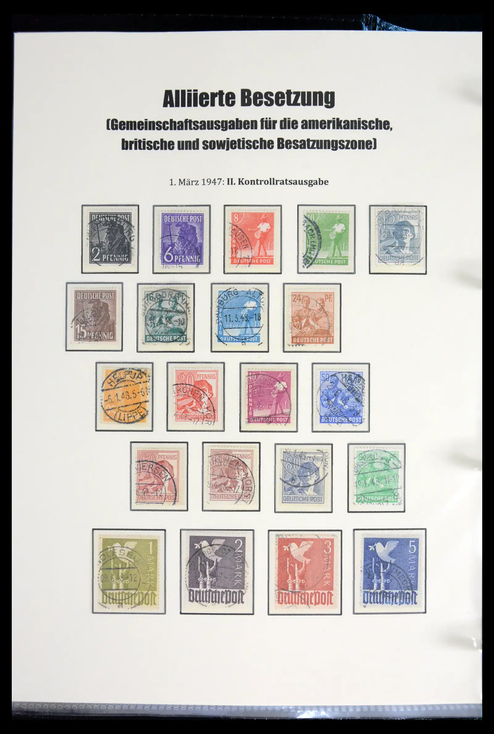 41968 0009 - Stamp collection 41968 German Zones 1945-1949.
