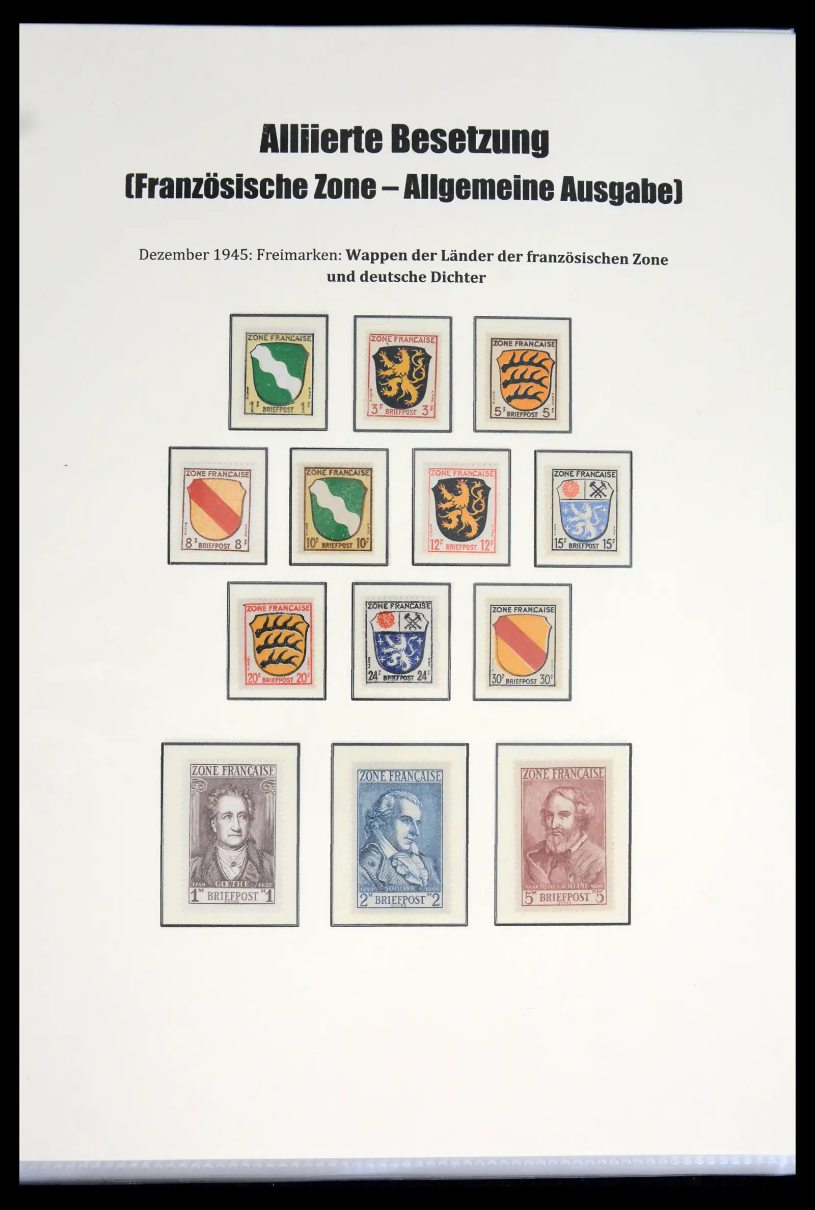 41968 0014 - Stamp collection 41968 German Zones 1945-1949.