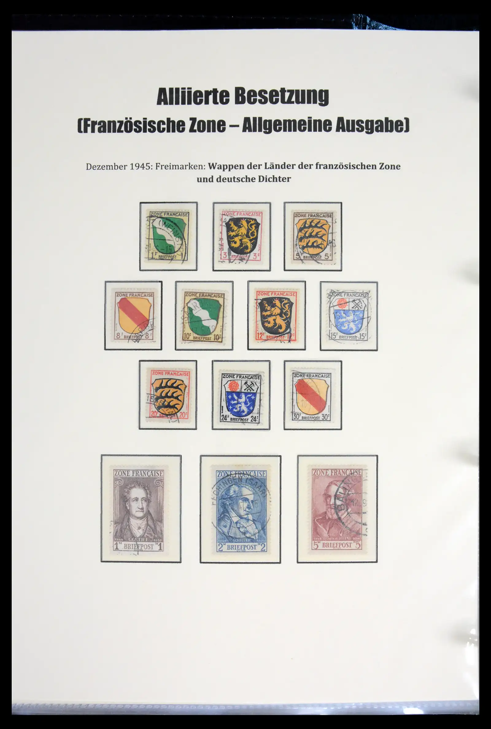 41968 0015 - Stamp collection 41968 German Zones 1945-1949.