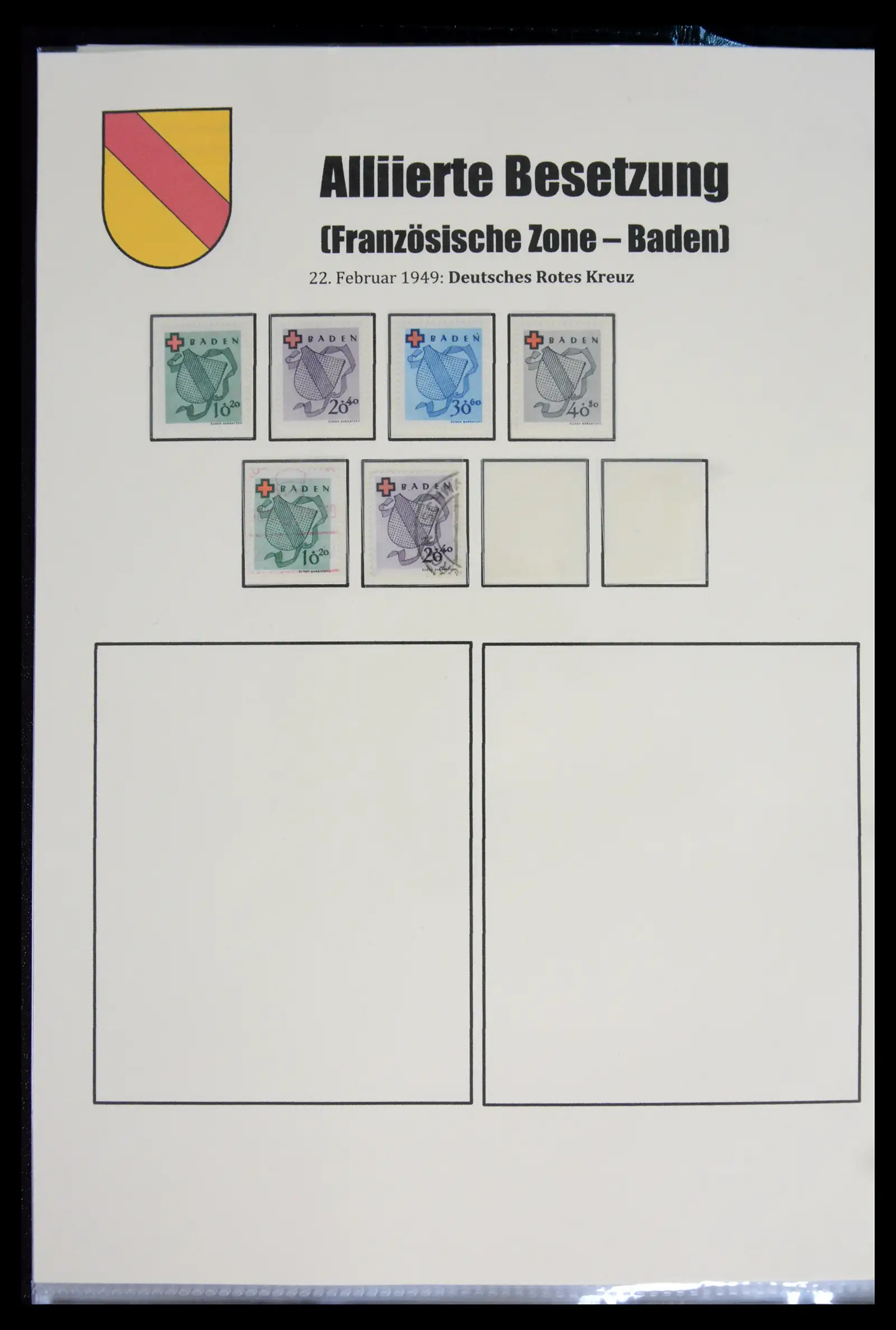 41968 0024 - Stamp collection 41968 German Zones 1945-1949.