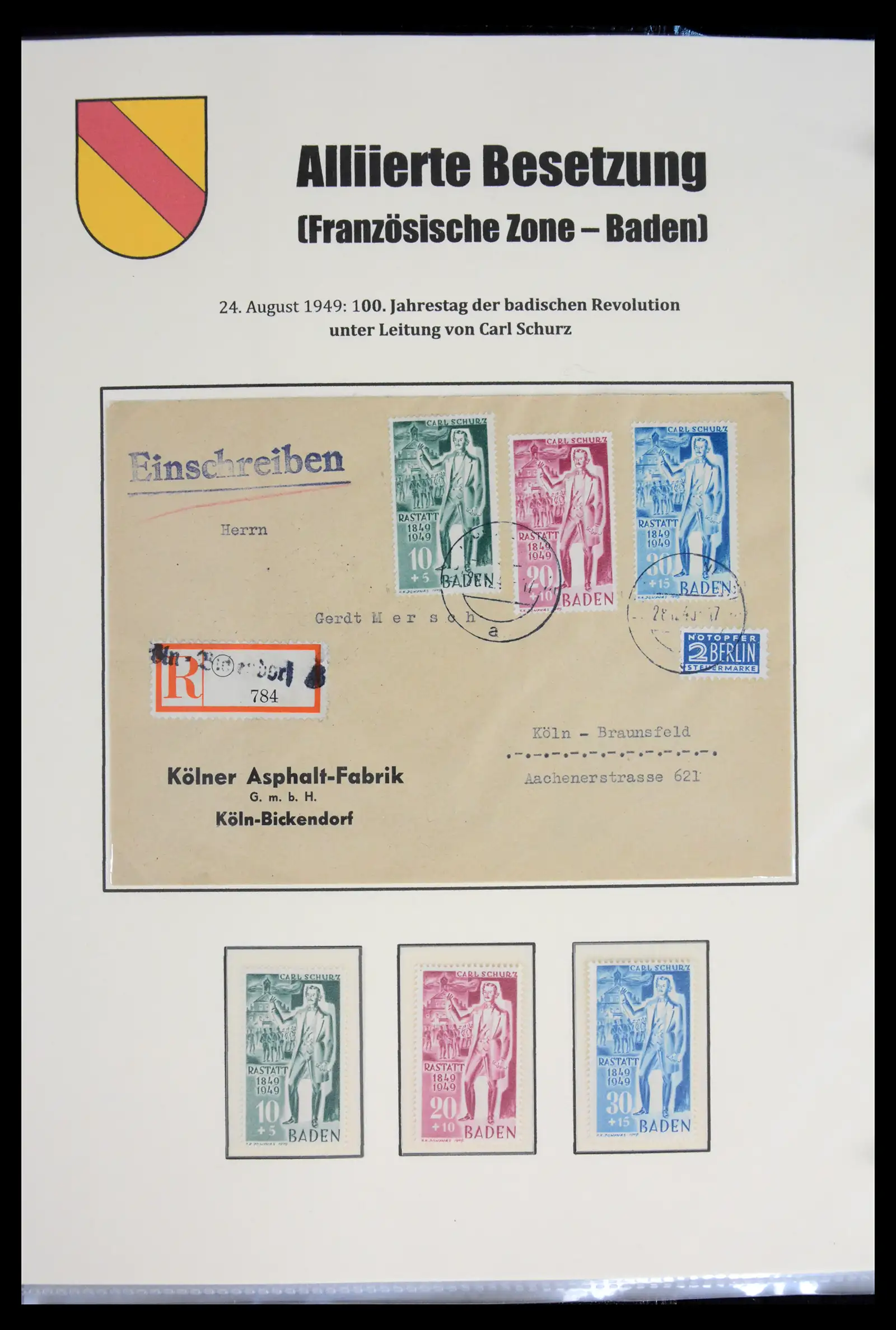 41968 0027 - Stamp collection 41968 German Zones 1945-1949.