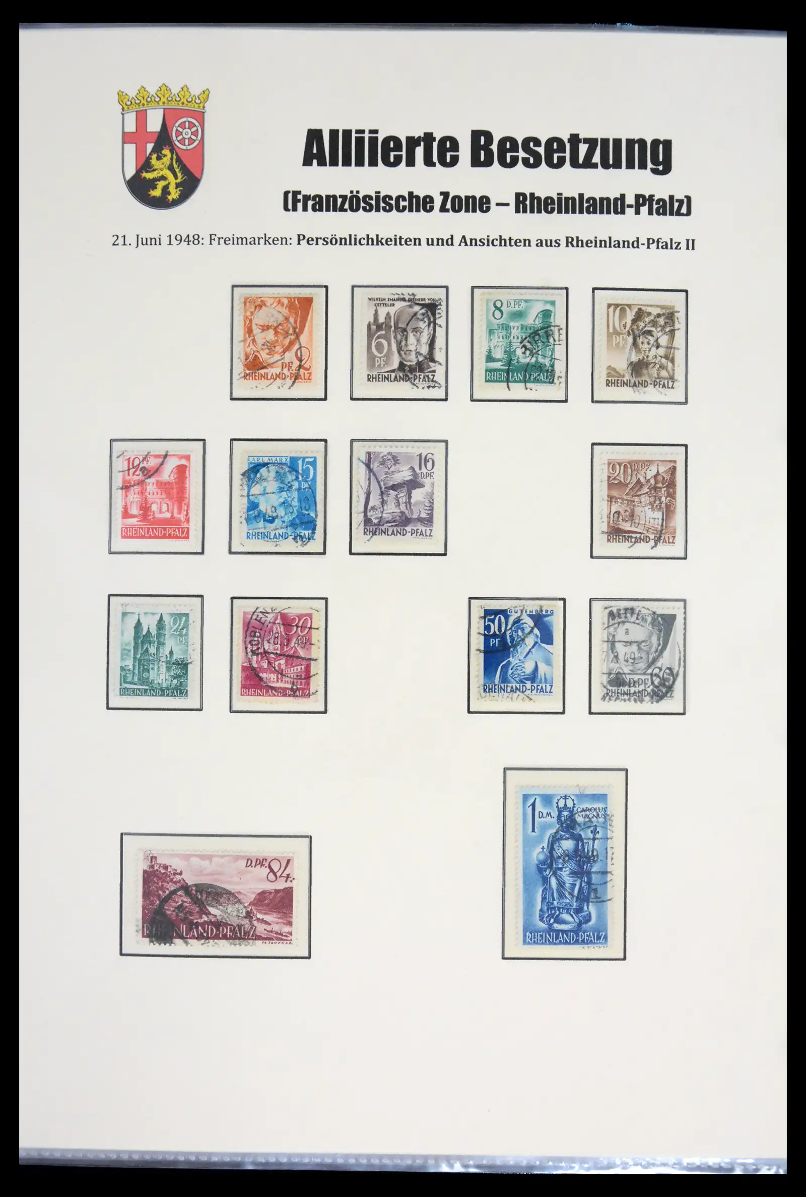 41968 0032 - Stamp collection 41968 German Zones 1945-1949.
