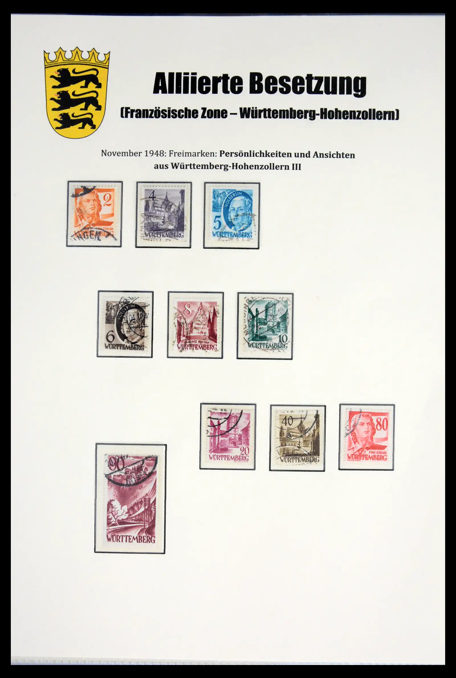 41968 0042 - Stamp collection 41968 German Zones 1945-1949.
