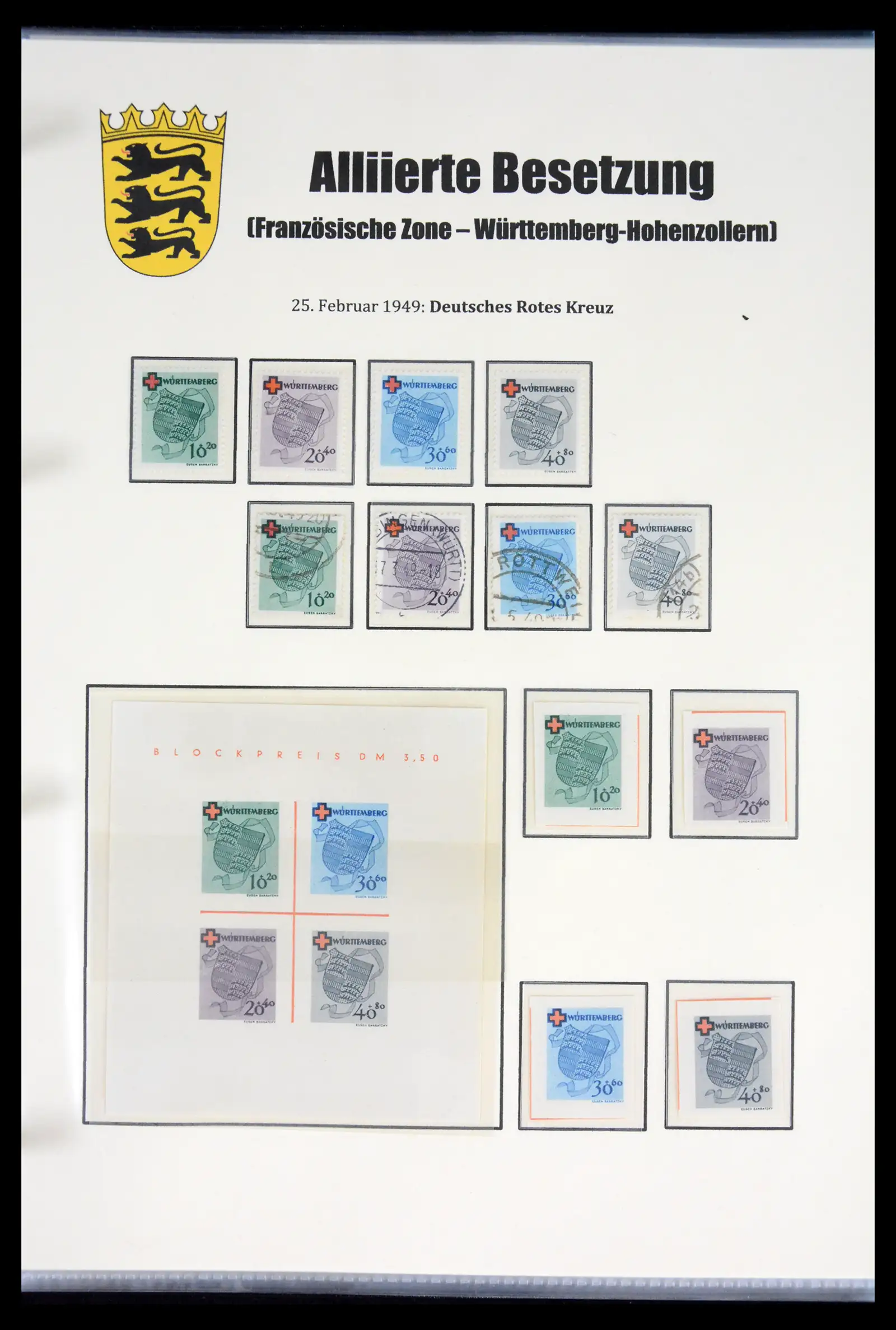 41968 0044 - Stamp collection 41968 German Zones 1945-1949.