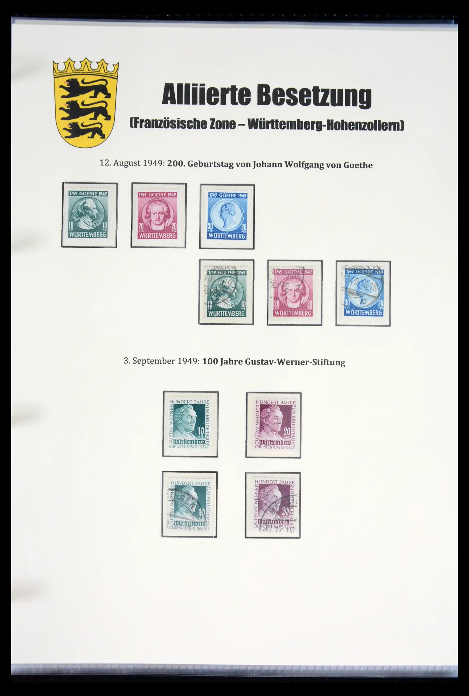 41968 0046 - Stamp collection 41968 German Zones 1945-1949.