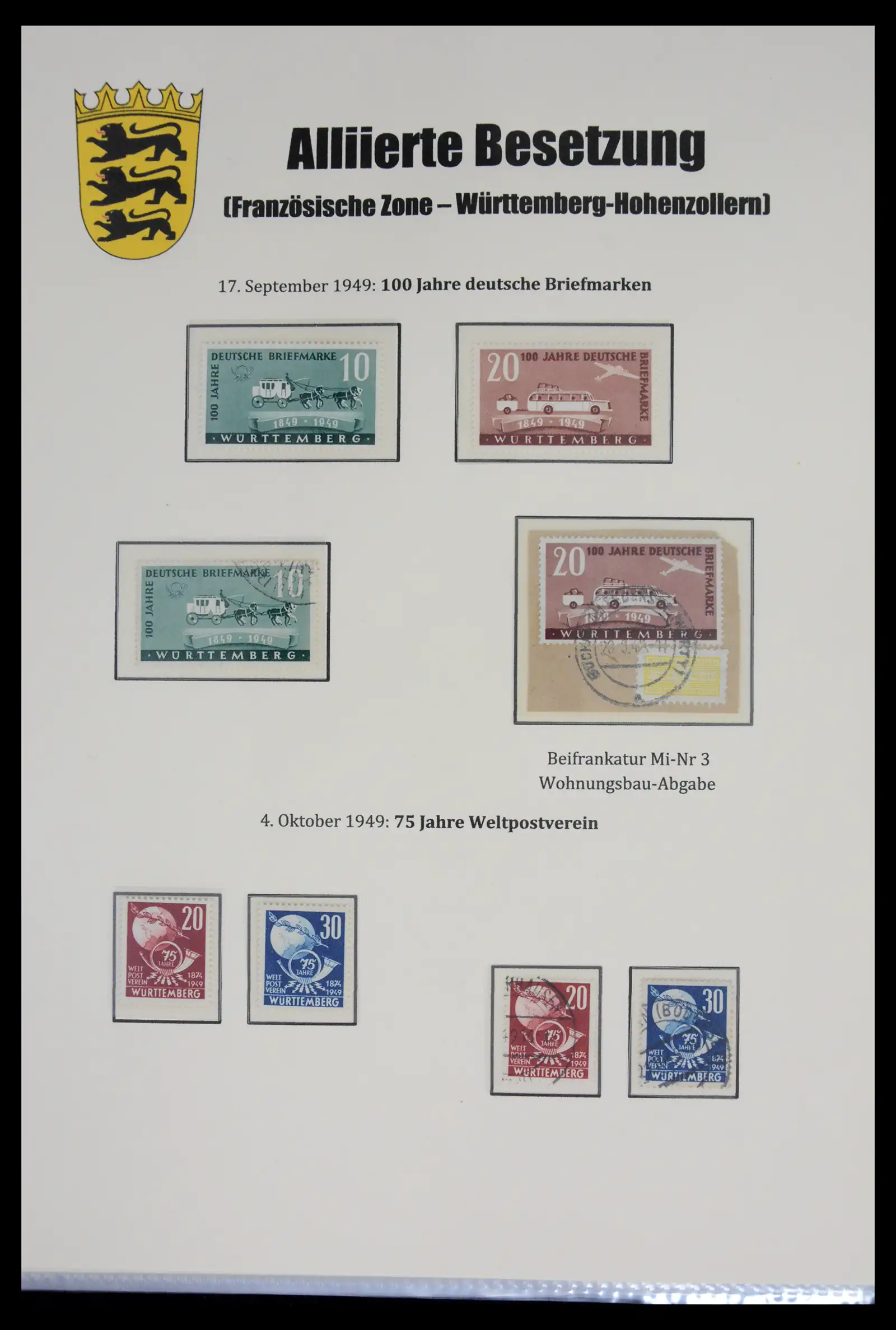41968 0047 - Stamp collection 41968 German Zones 1945-1949.