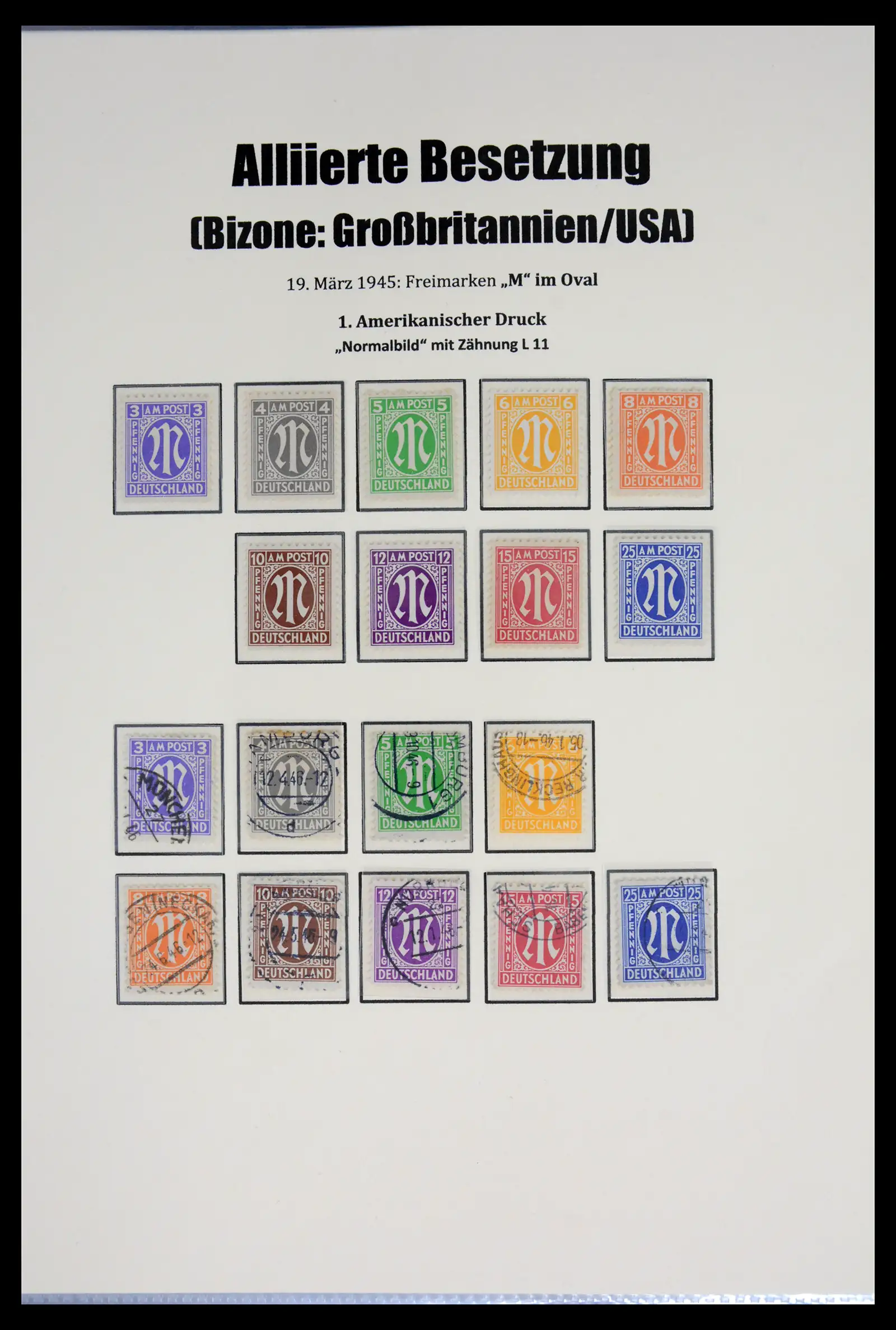 41968 0049 - Stamp collection 41968 German Zones 1945-1949.