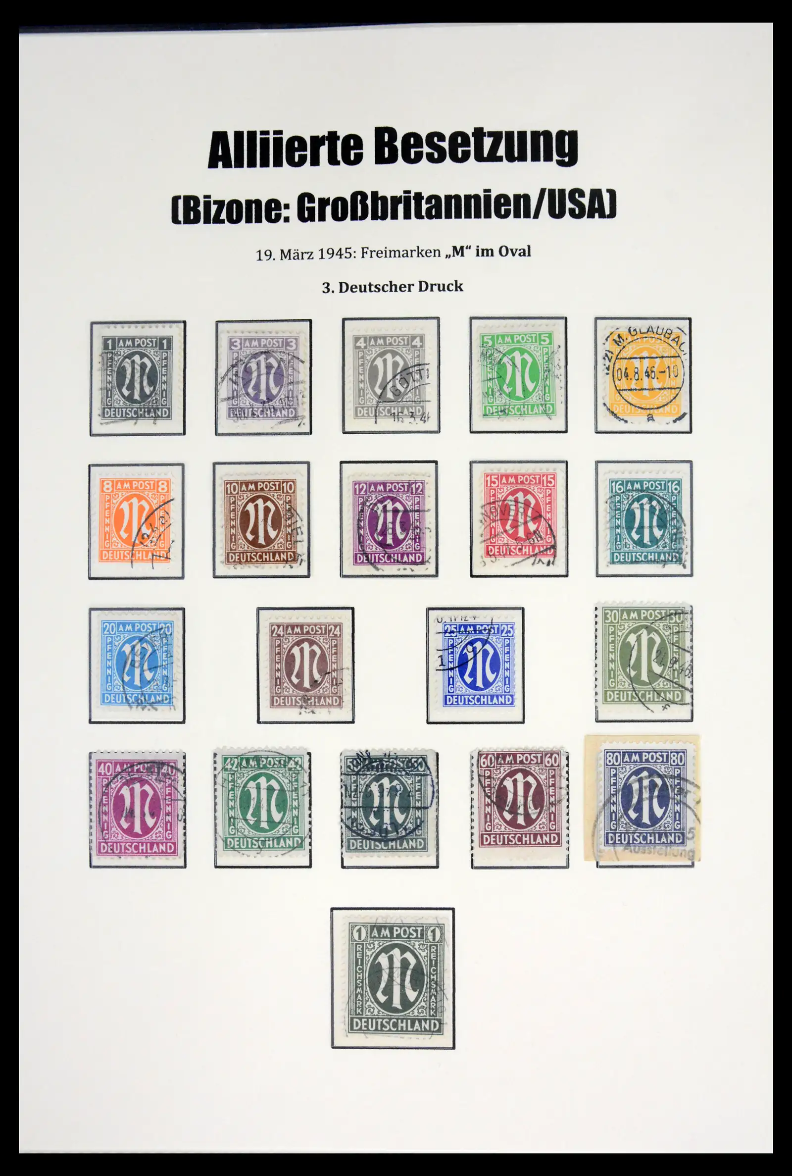 41968 0053 - Stamp collection 41968 German Zones 1945-1949.