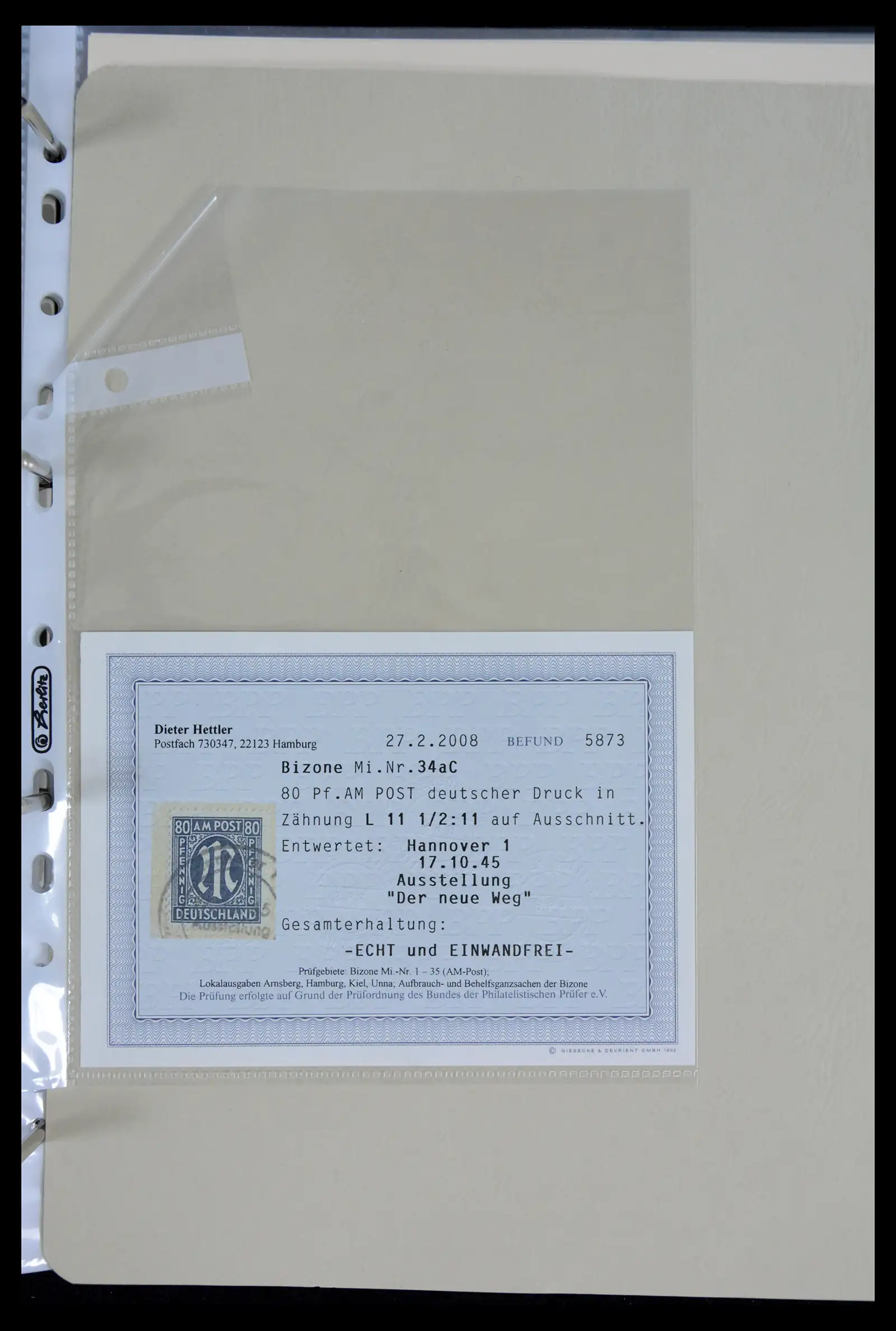 41968 0054 - Stamp collection 41968 German Zones 1945-1949.