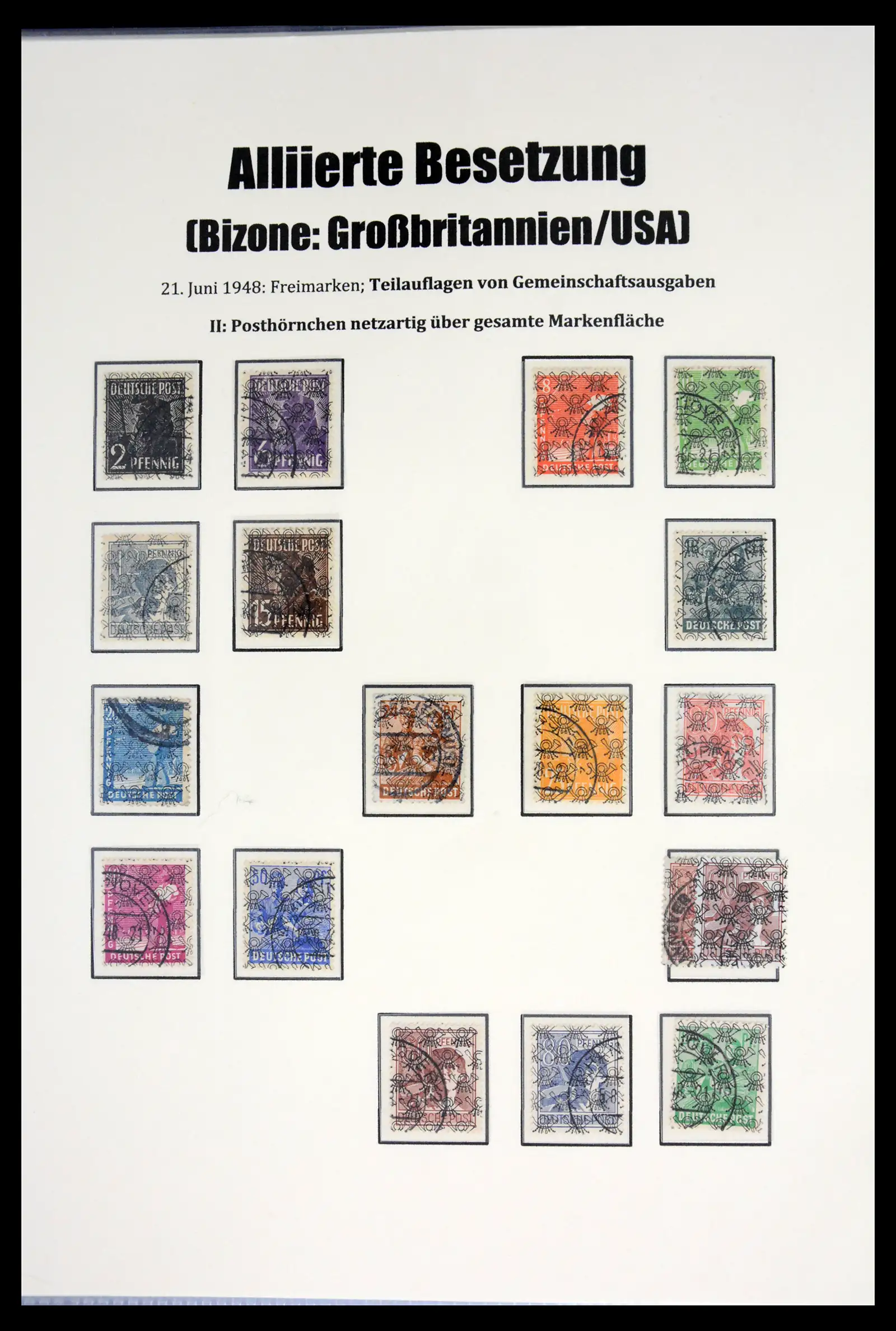 41968 0058 - Stamp collection 41968 German Zones 1945-1949.