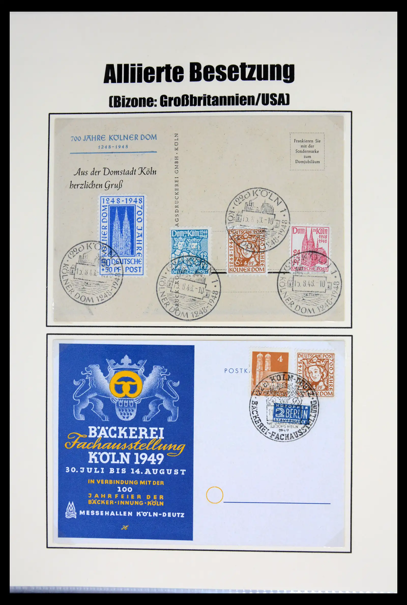 41968 0060 - Stamp collection 41968 German Zones 1945-1949.