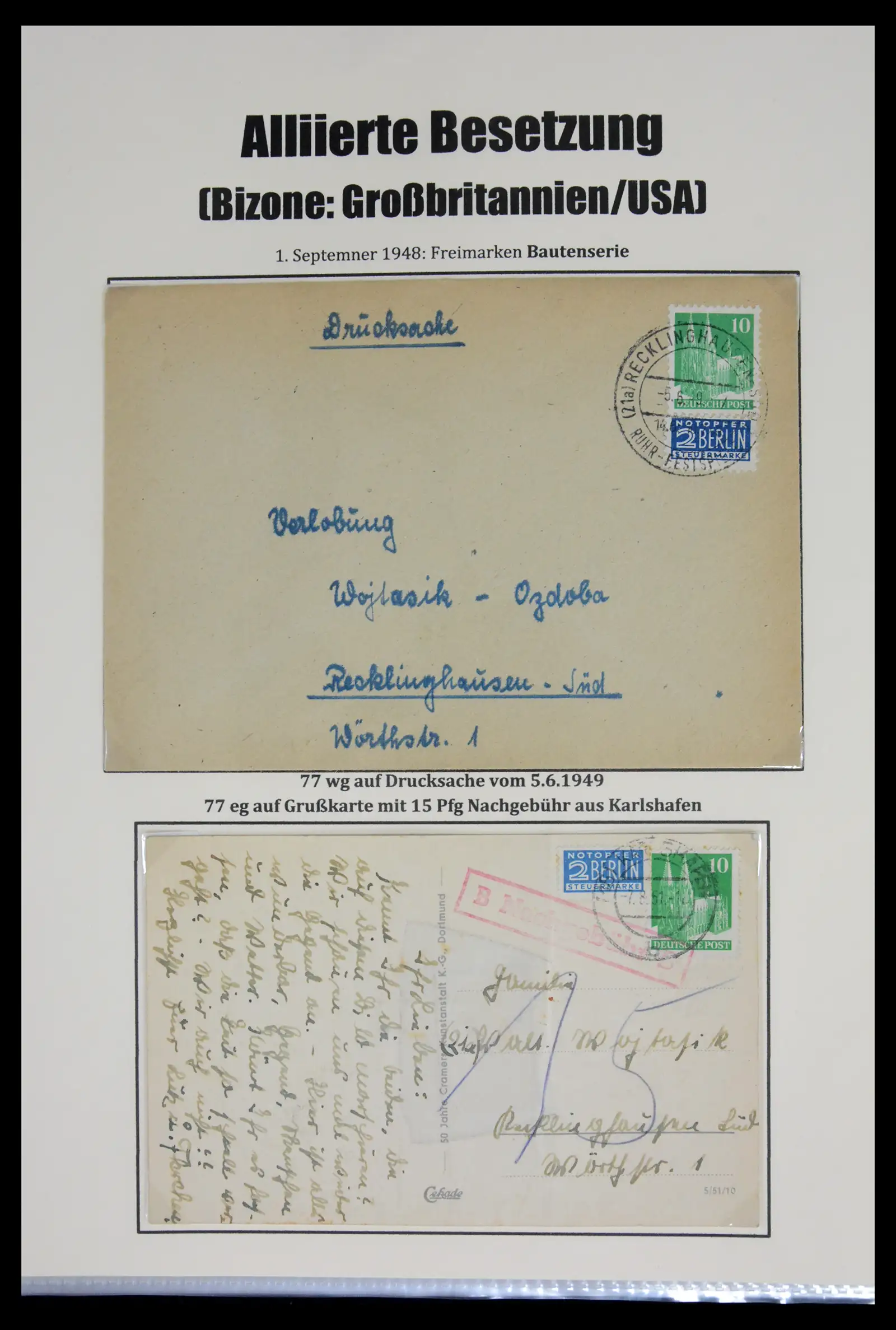 41968 0066 - Stamp collection 41968 German Zones 1945-1949.