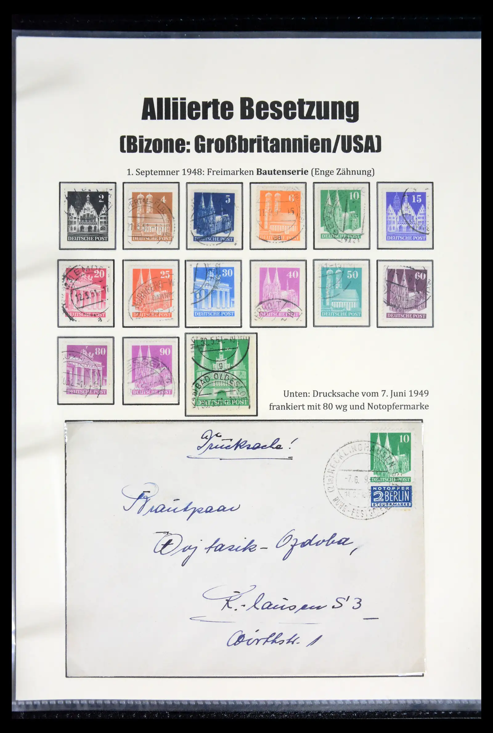 41968 0067 - Stamp collection 41968 German Zones 1945-1949.